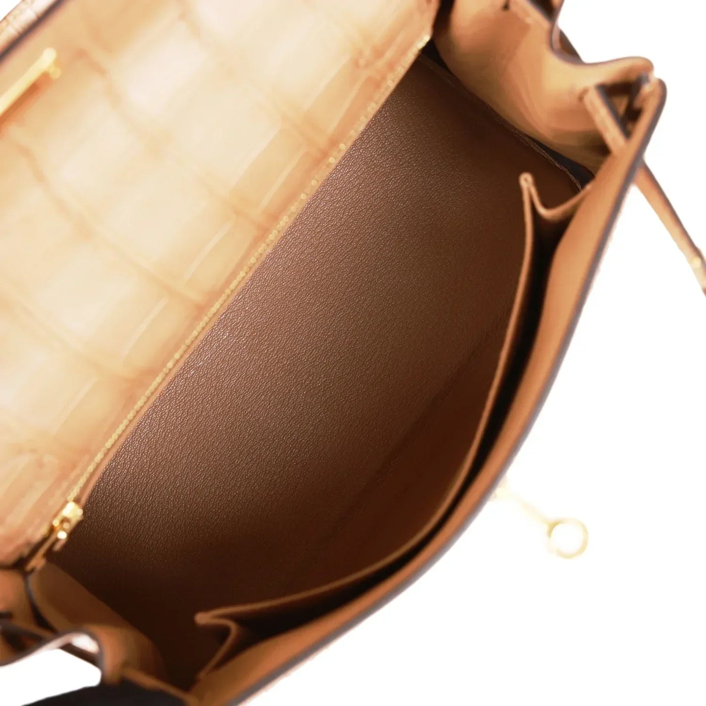 Hermes Kelly 25 Retourne Chai Matte Alligator Gold Hardware