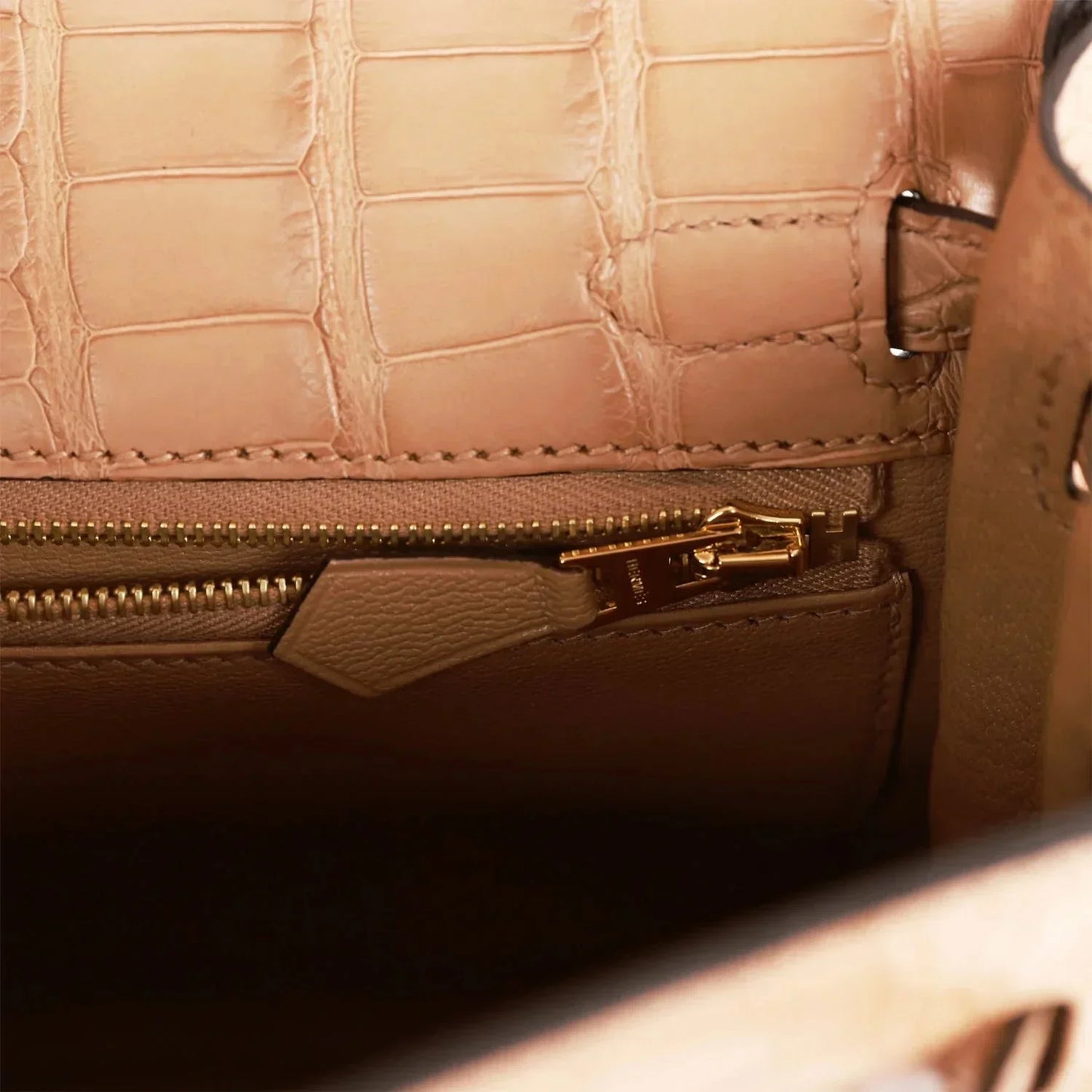Hermes Kelly 25 Retourne Chai Matte Alligator Gold Hardware