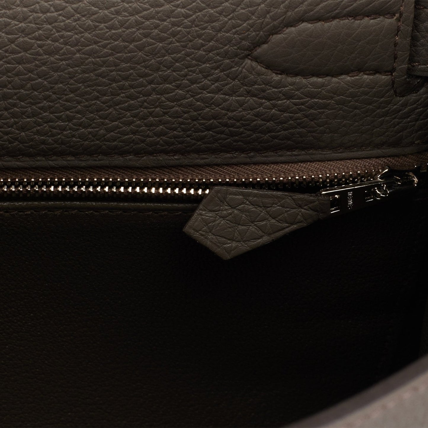 Hermes Kelly 28 Retourne Etain Togo Palladium Hardware