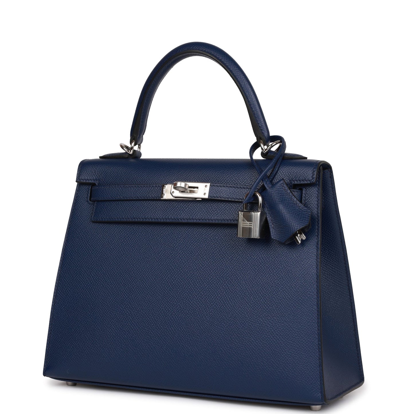 Hermes Kelly 25 Sellier Bleu Saphir Epsom Palladium Hardware