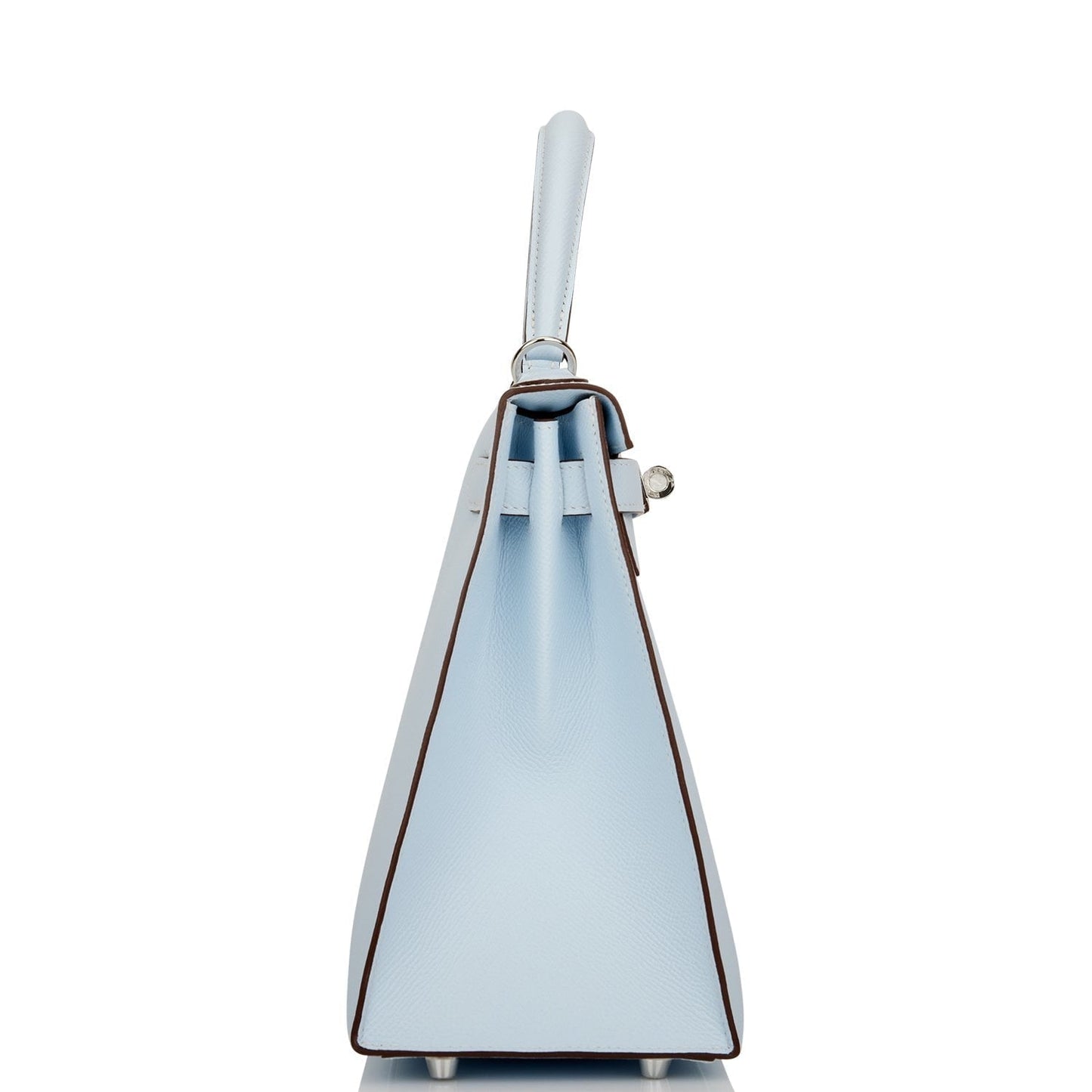 Hermes Kelly 28 Sellier Bleu Brume Epsom Palladium Hardware