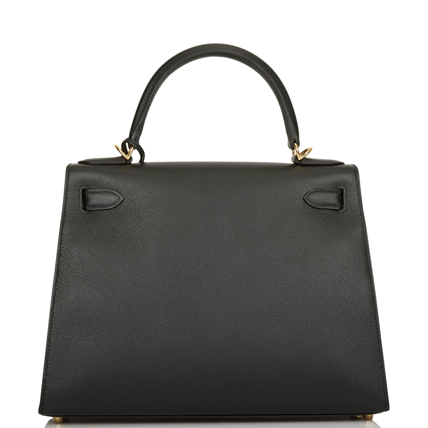 Hermes Kelly 28 Sellier Black Epsom Gold Hardware
