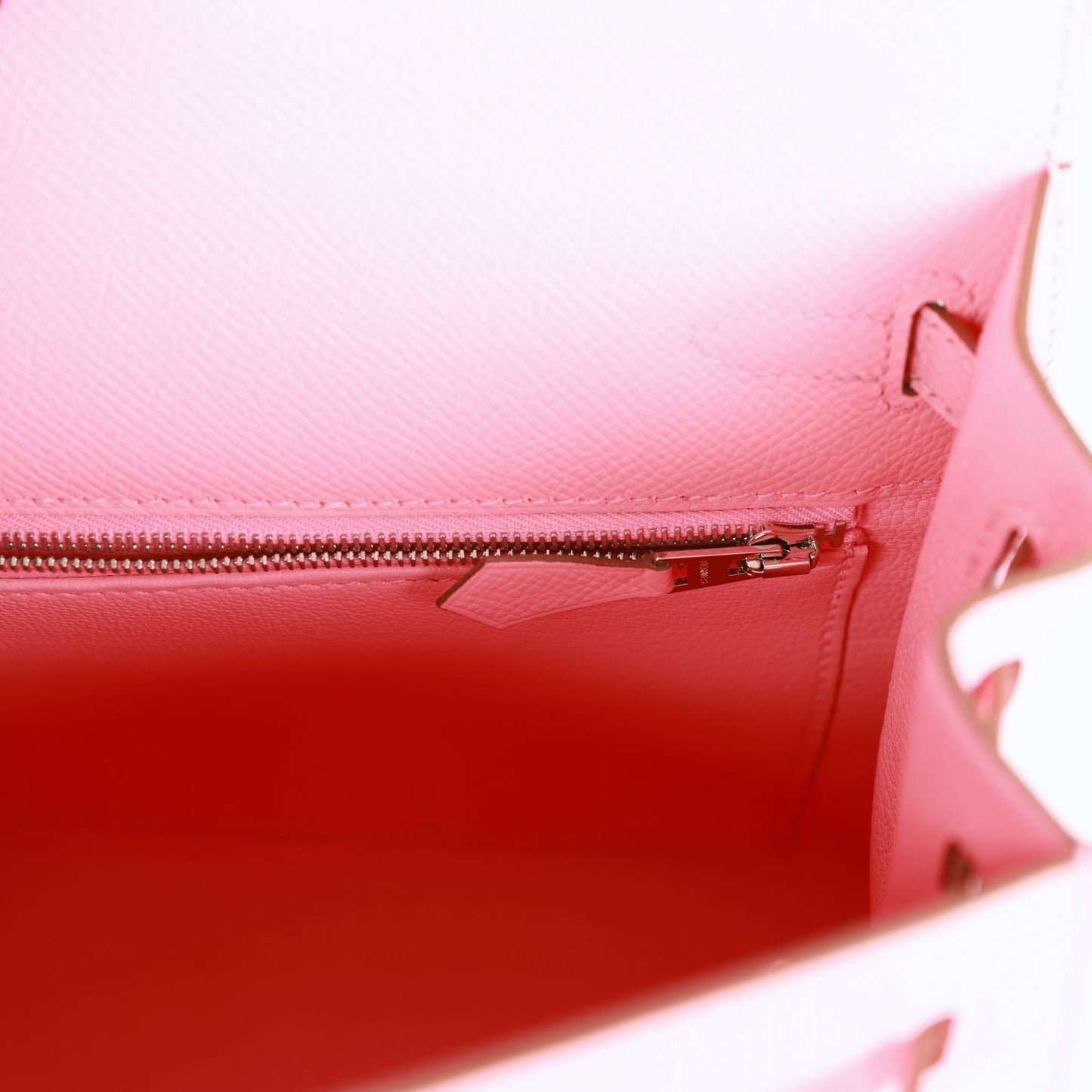 Hermes Kelly 25 Sellier Rose Confetti Epsom Palladium Hardware