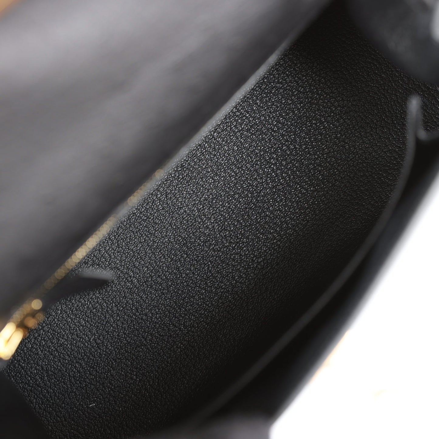 Hermes Kelly 25 Sellier Black Ostrich Gold Hardware