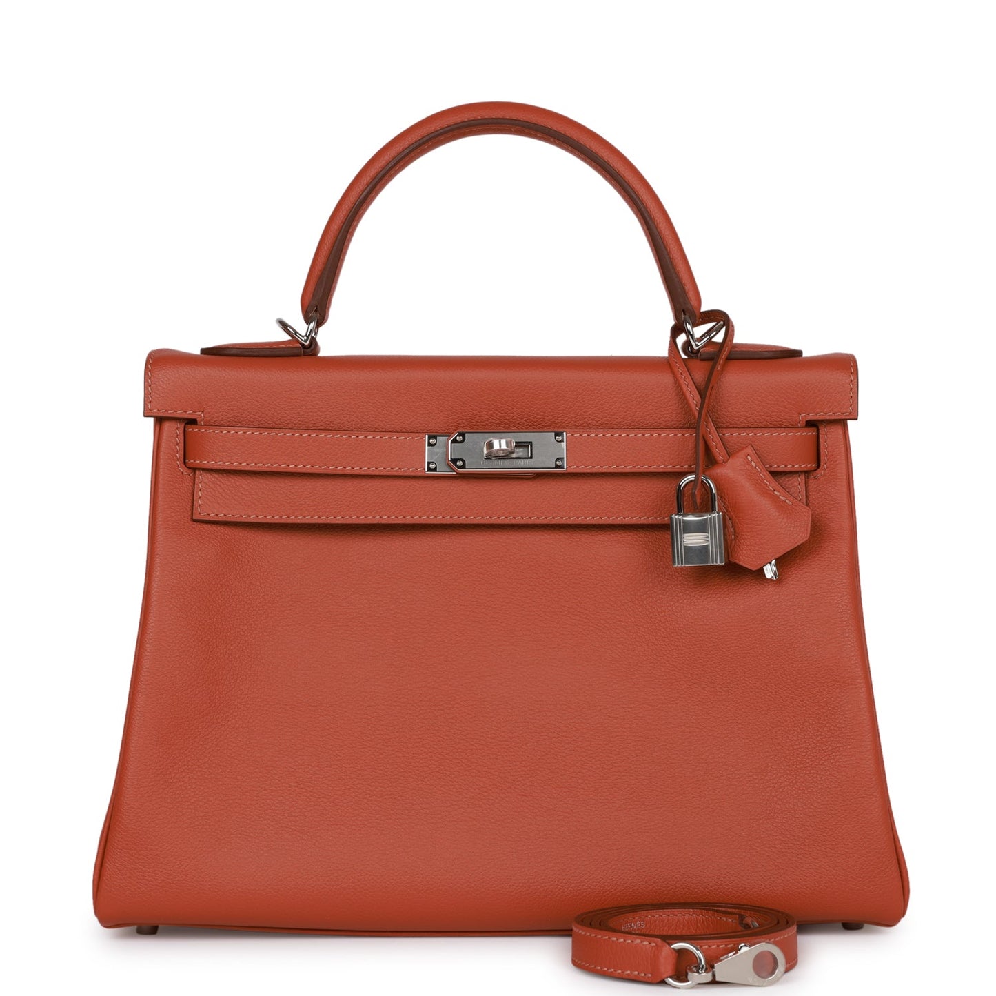 Hermes Kelly 32 Retourne Blush Verso Evercolor Palladium Hardware