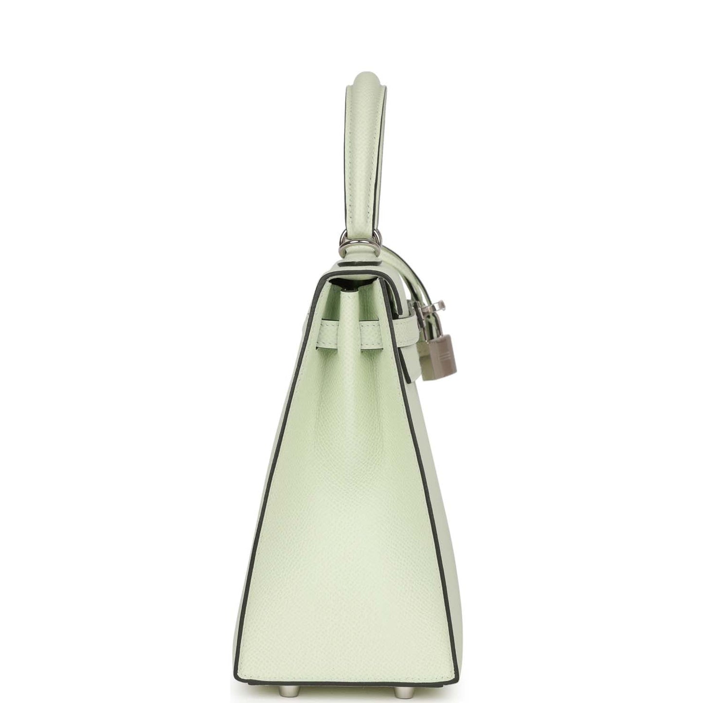 Hermes Kelly 25 Sellier Vert Fizz Epsom Palladium Hardware