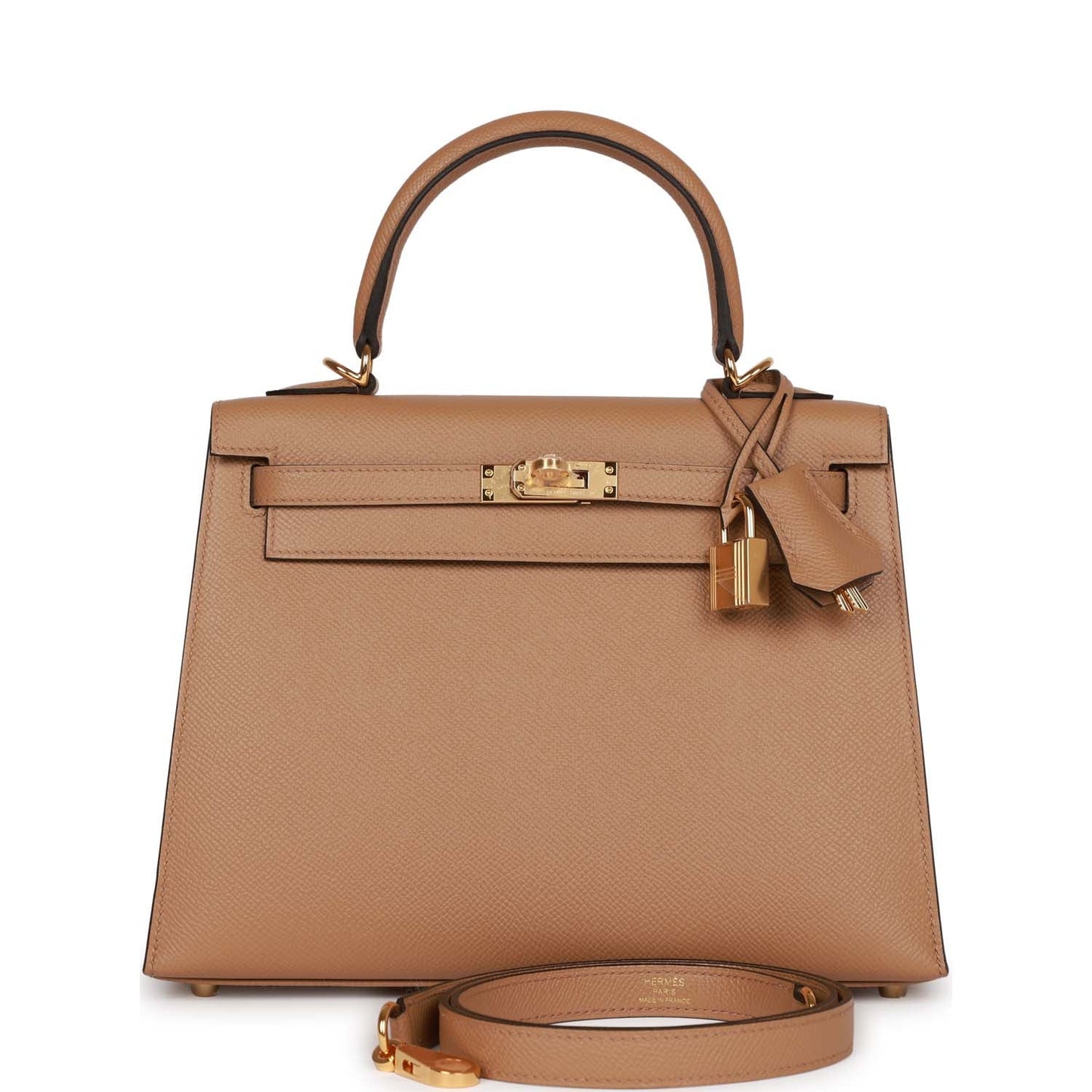 Hermes Kelly 25 Sellier Chai Epsom Gold Hardware