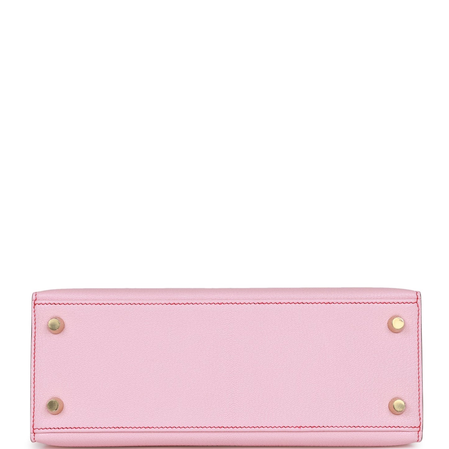 Hermes Kelly 25 Sellier Rose Sakura Chevre Brushed Gold Hardware