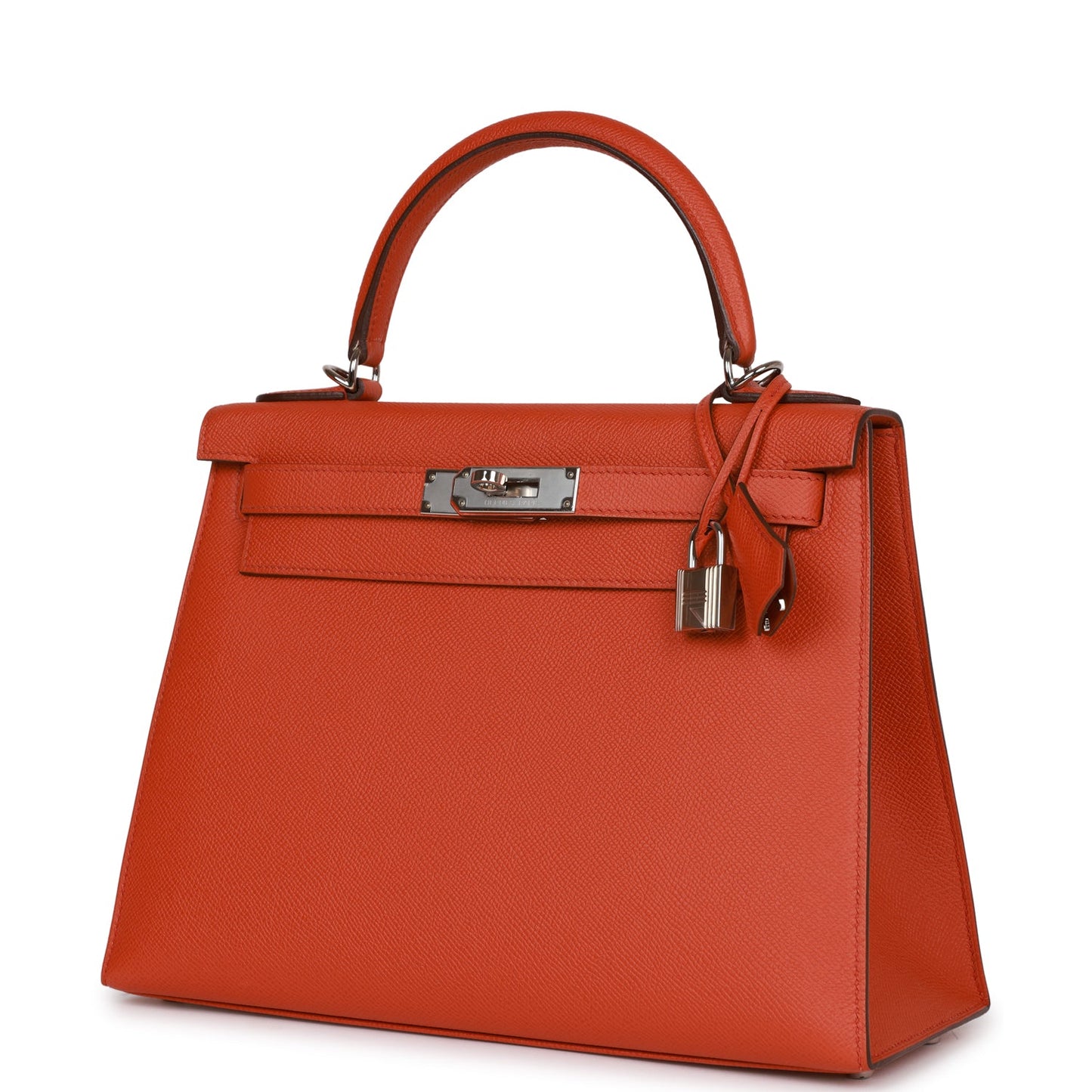 Hermes Kelly 28 Sellier Terre Battue Epsom Palladium Hardware