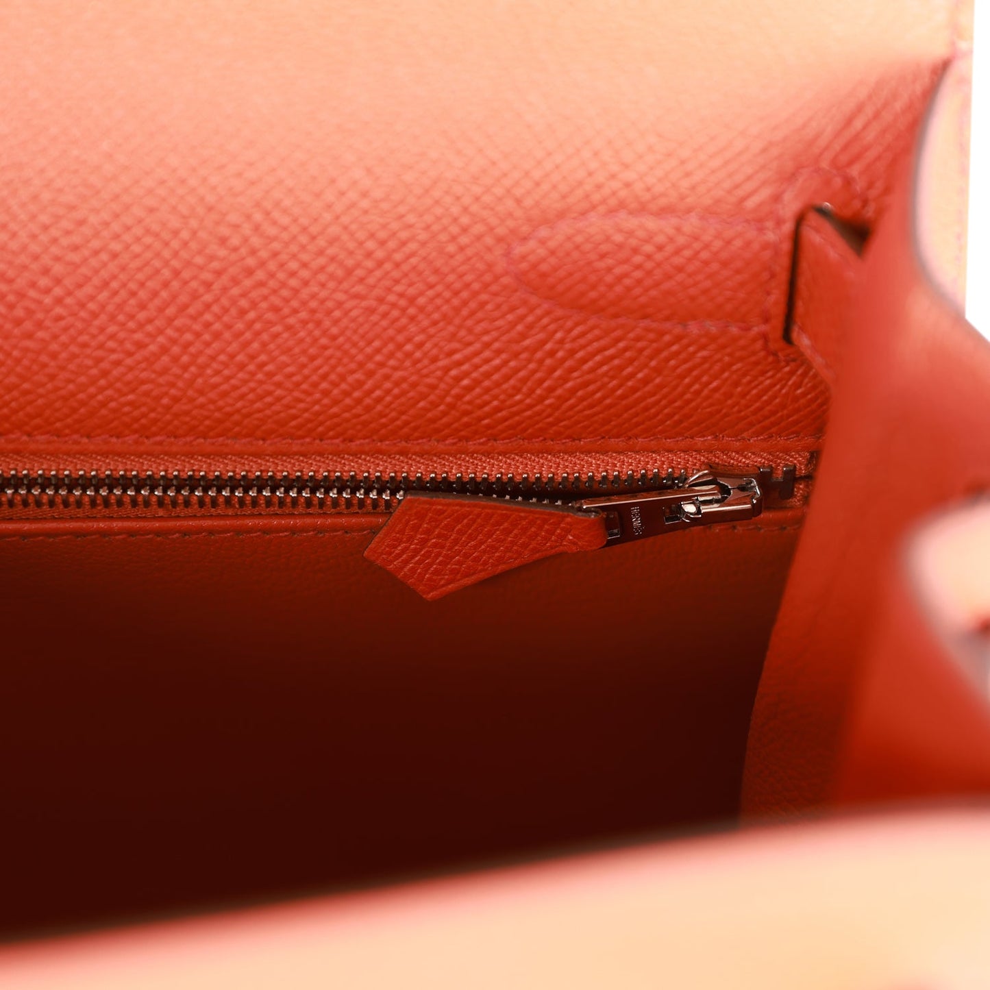 Hermes Kelly 28 Sellier Terre Battue Epsom Palladium Hardware