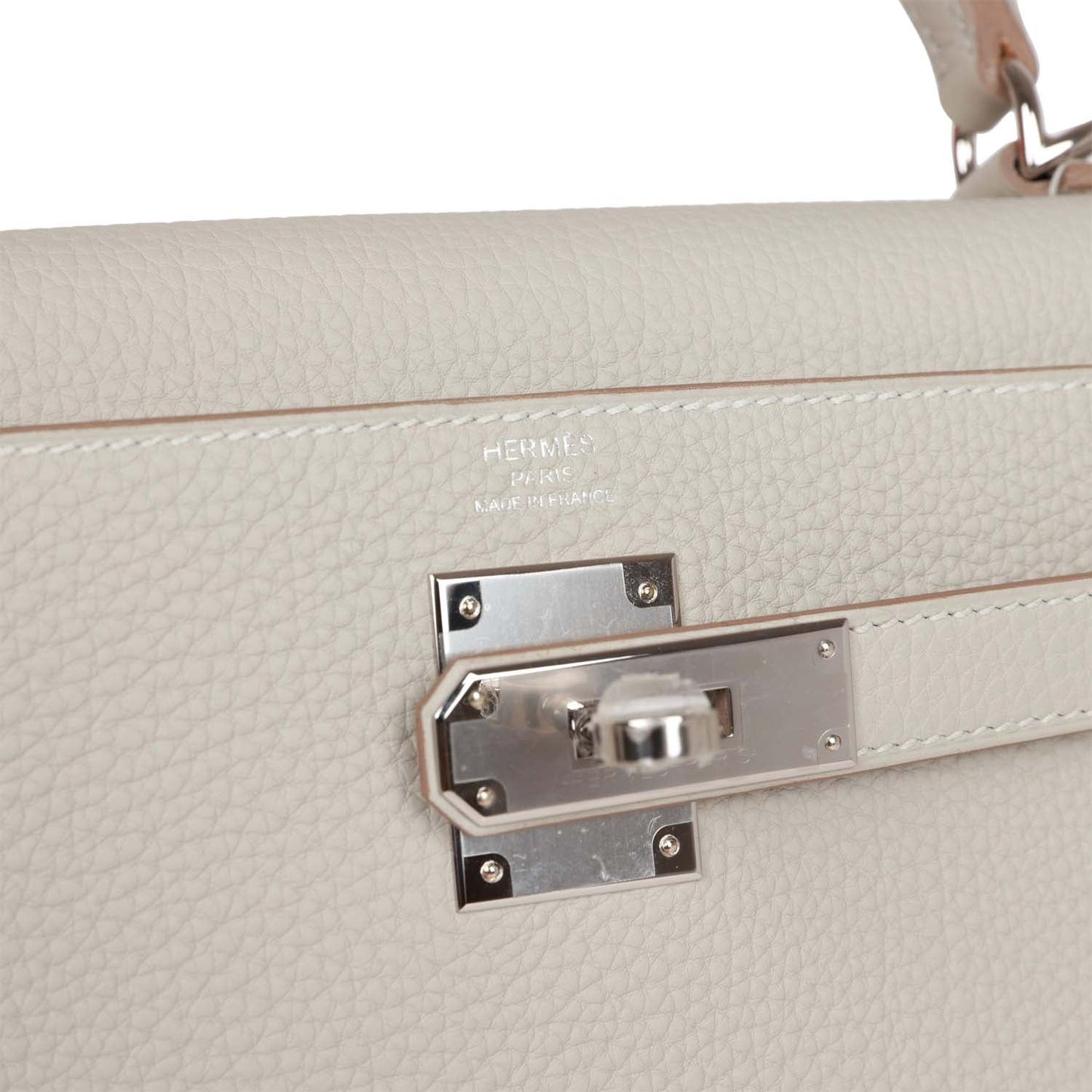 Hermes Kelly 28 Retourne Gris Perle Togo Palladium Hardware