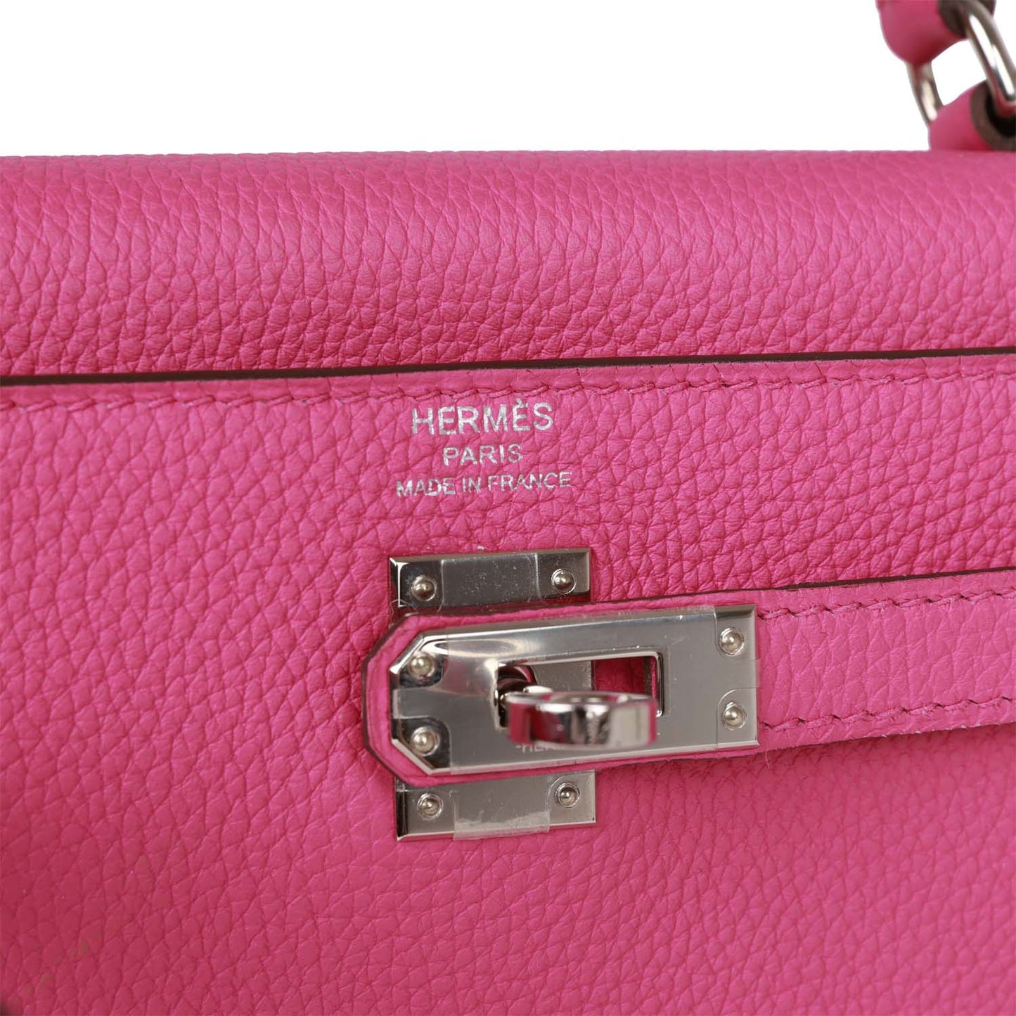 Hermes Kelly 25 Retourne Magnolia Togo Palladium Hardware