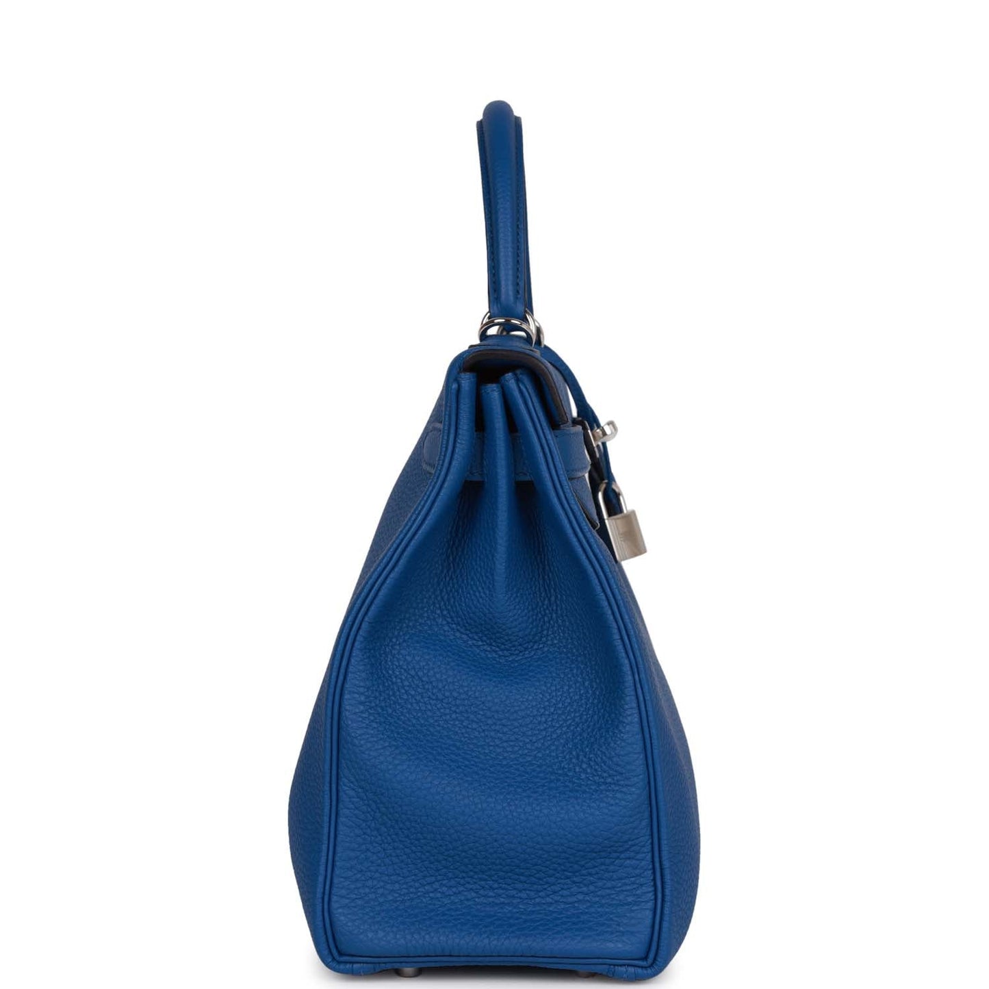 Hermes Kelly 32 Retourne Bleu France Togo Palladium Hardware