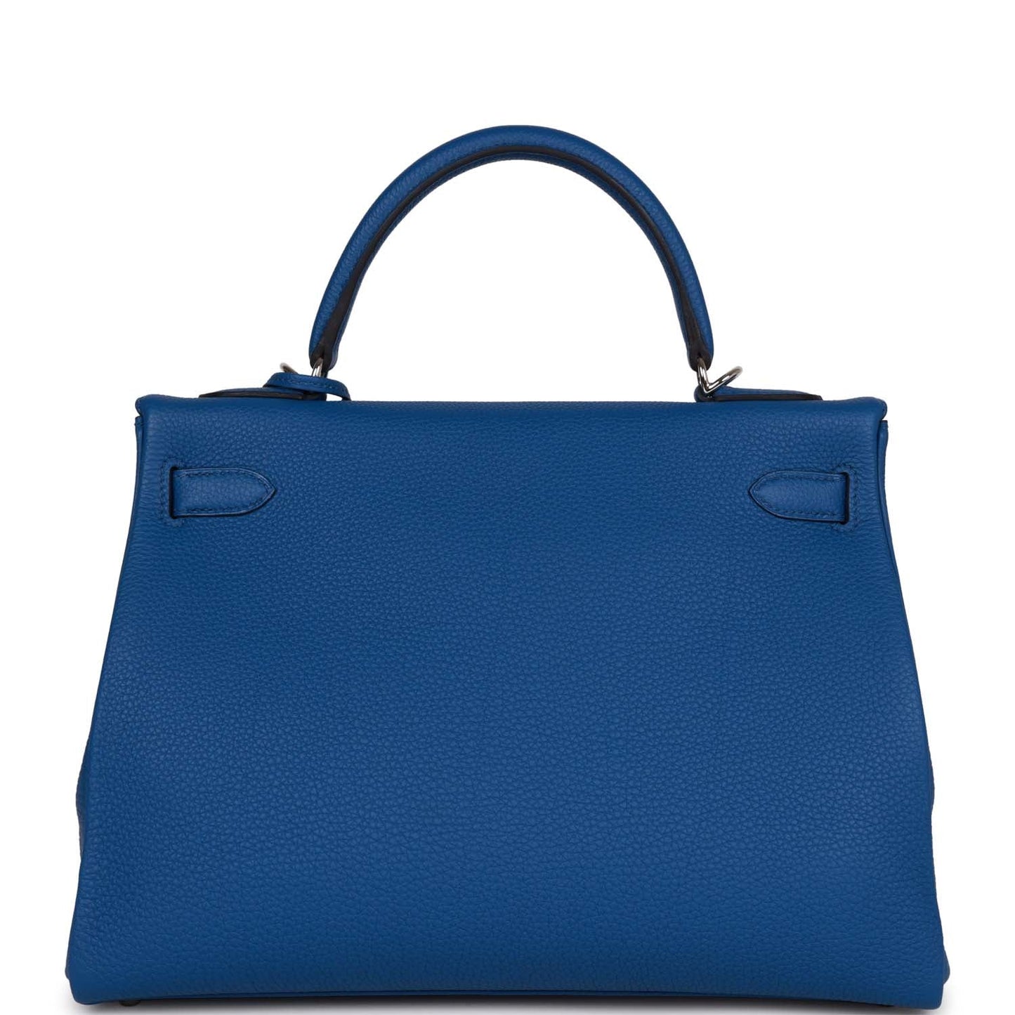 Hermes Kelly 32 Retourne Bleu France Togo Palladium Hardware