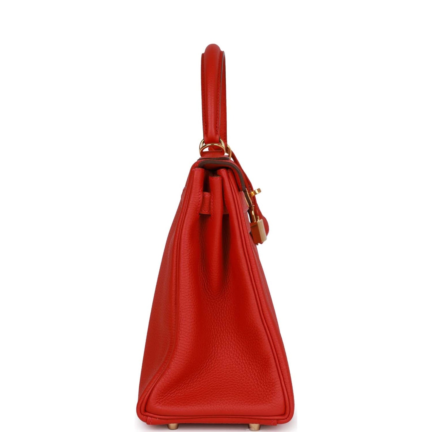 Hermes Kelly 28 Retourne Rouge Casaque Togo Gold Hardware