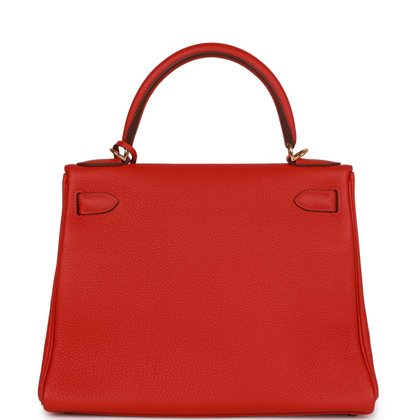 Hermes Kelly 28 Retourne Rouge Casaque Togo Gold Hardware