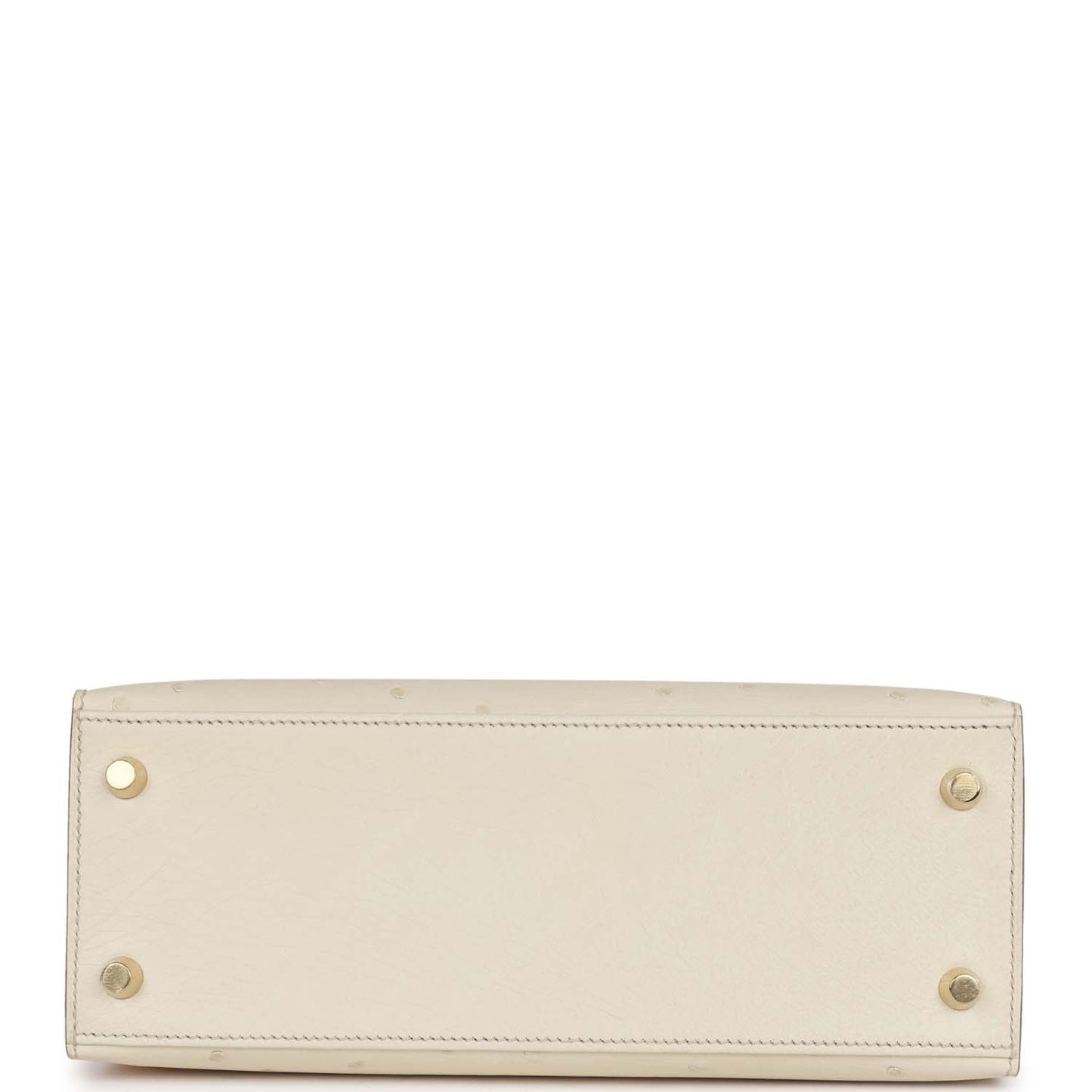 Hermes Kelly 25 Sellier Beton Ostrich Gold Hardware