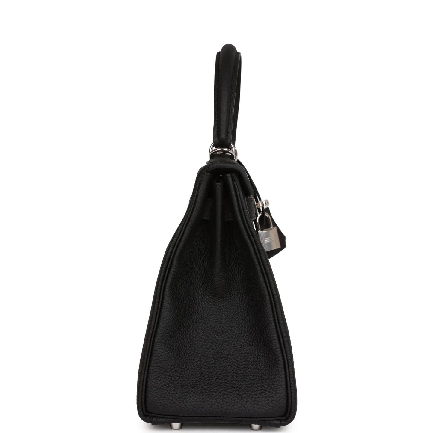 Hermes Kelly 28 Retourne Black Togo Palladium Hardware