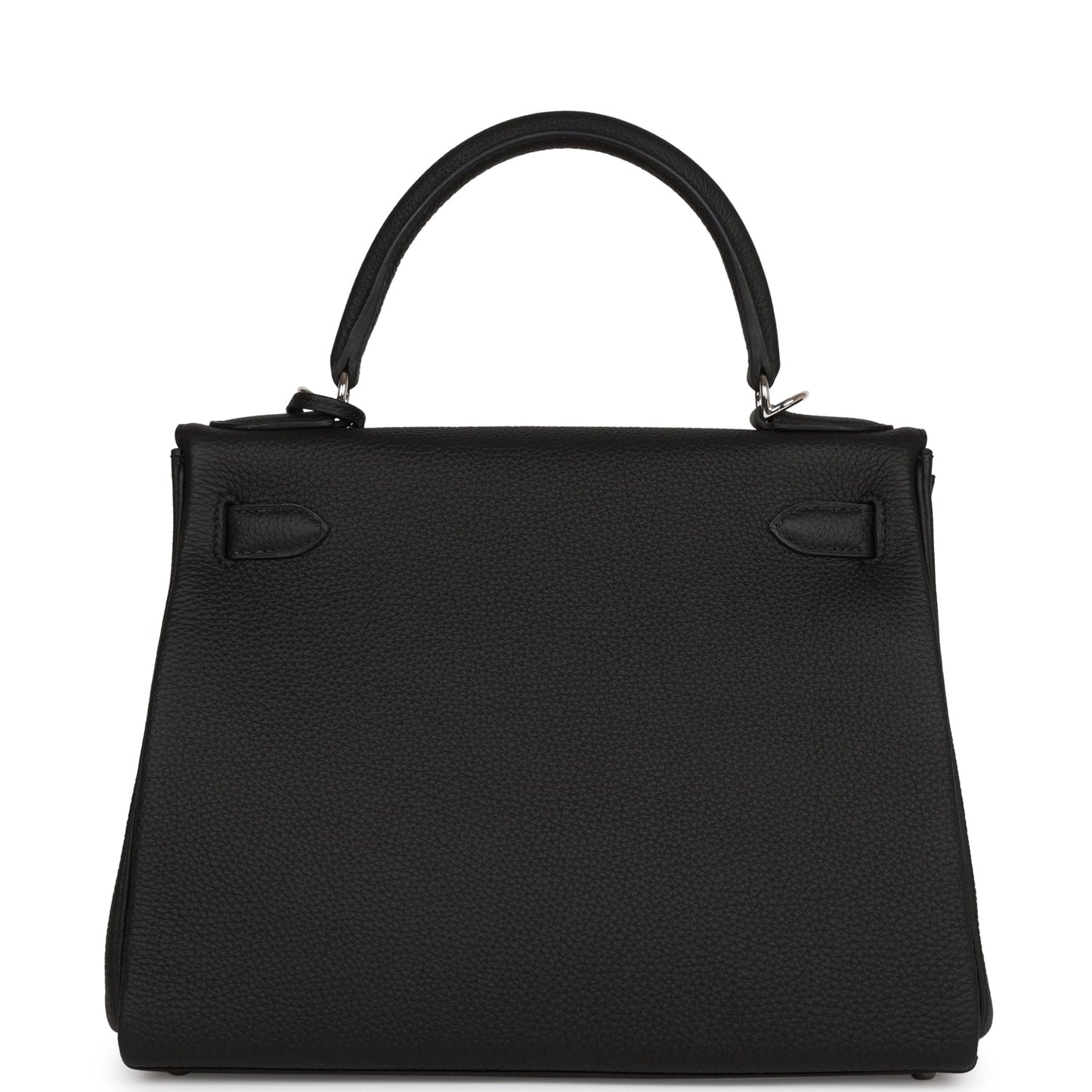 Hermes Kelly 28 Retourne Black Togo Palladium Hardware