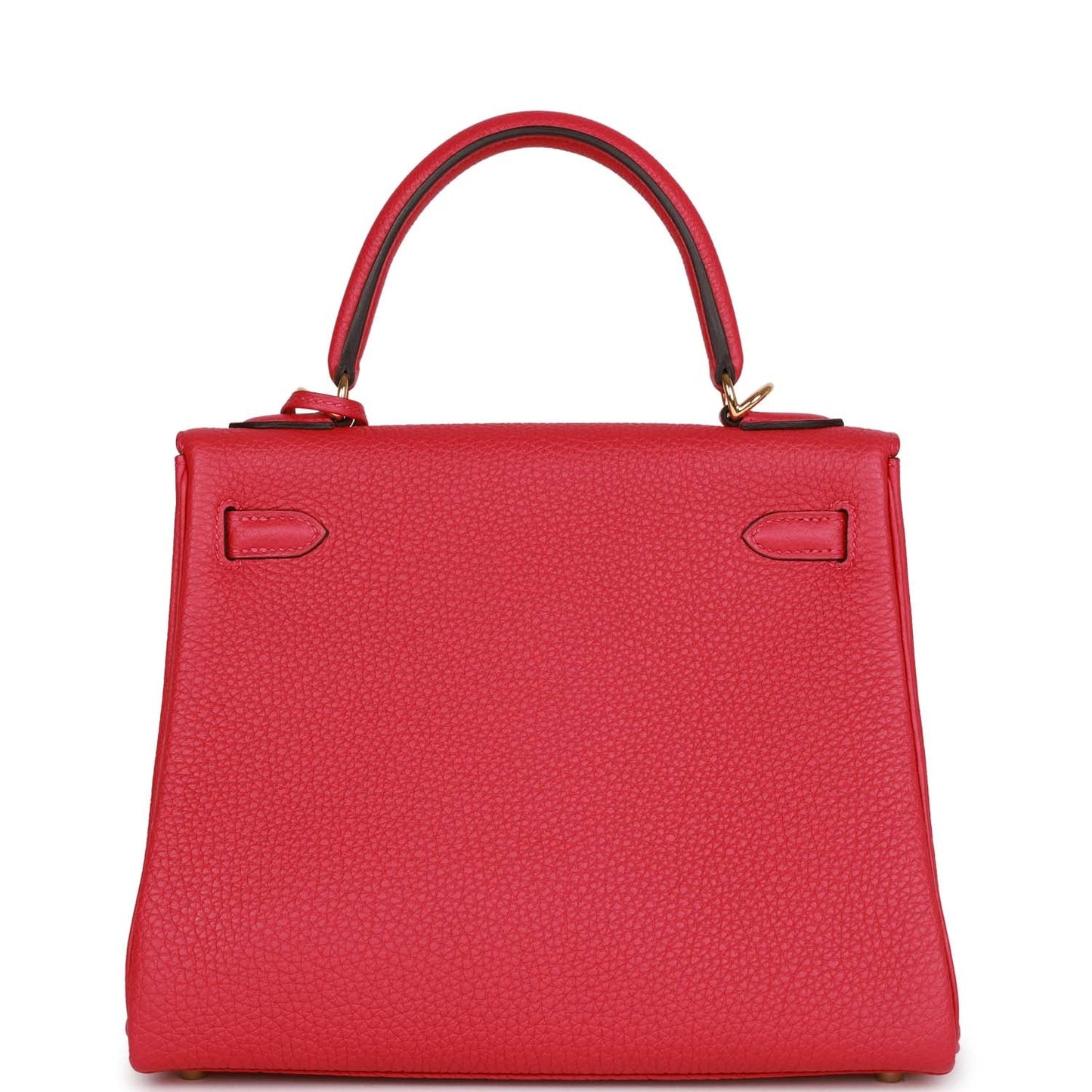 Hermes Kelly 25 Retourne Framboise Togo Gold Hardware
