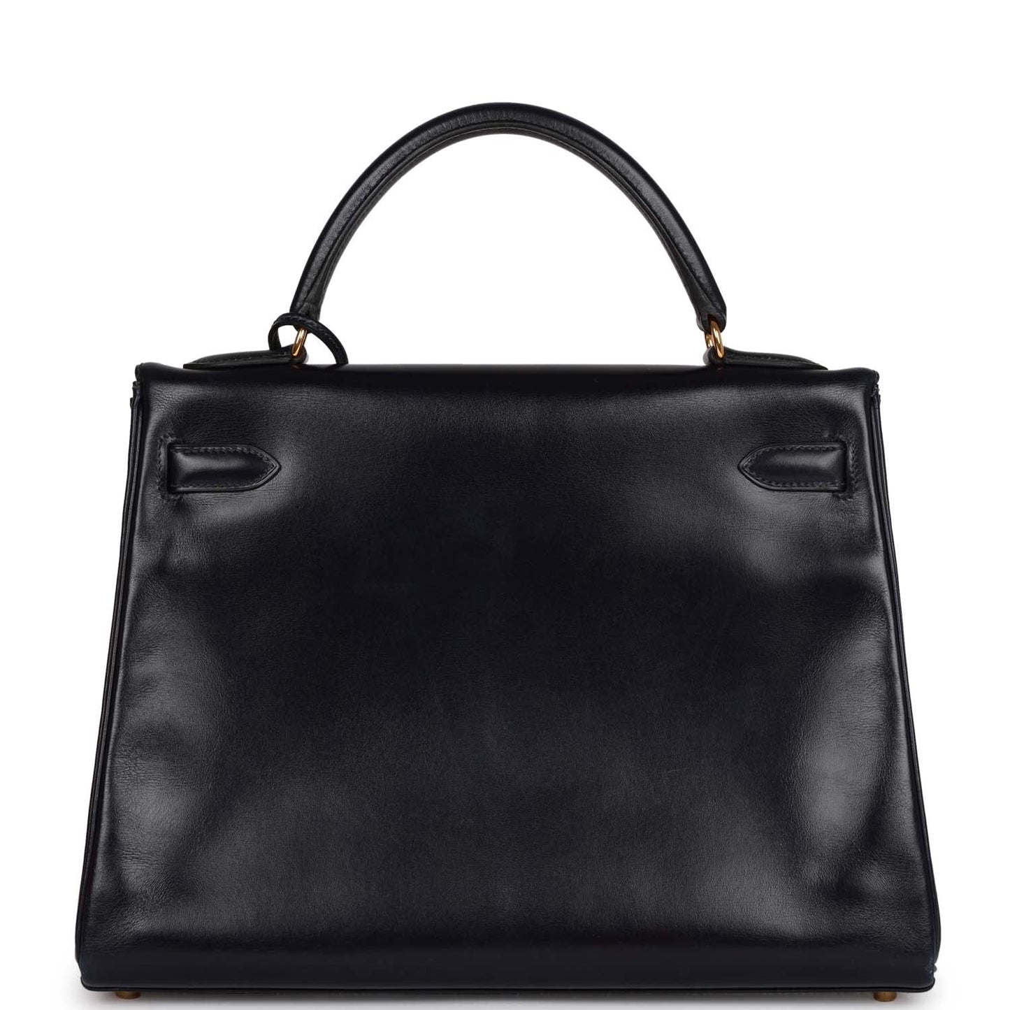 Hermes Kelly 32 Retourne Navy Box Gold Hardware