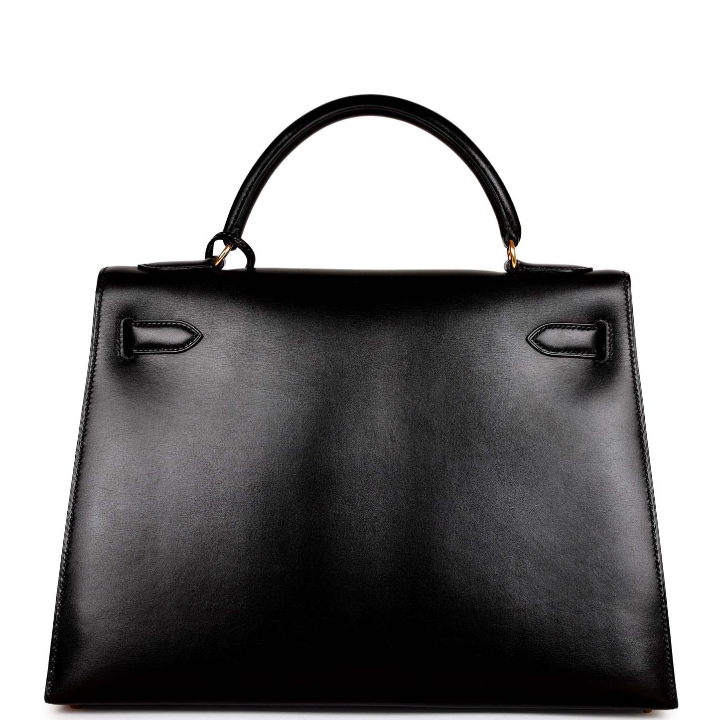Hermes Kelly 32 Sellier Black Box Gold Hardware