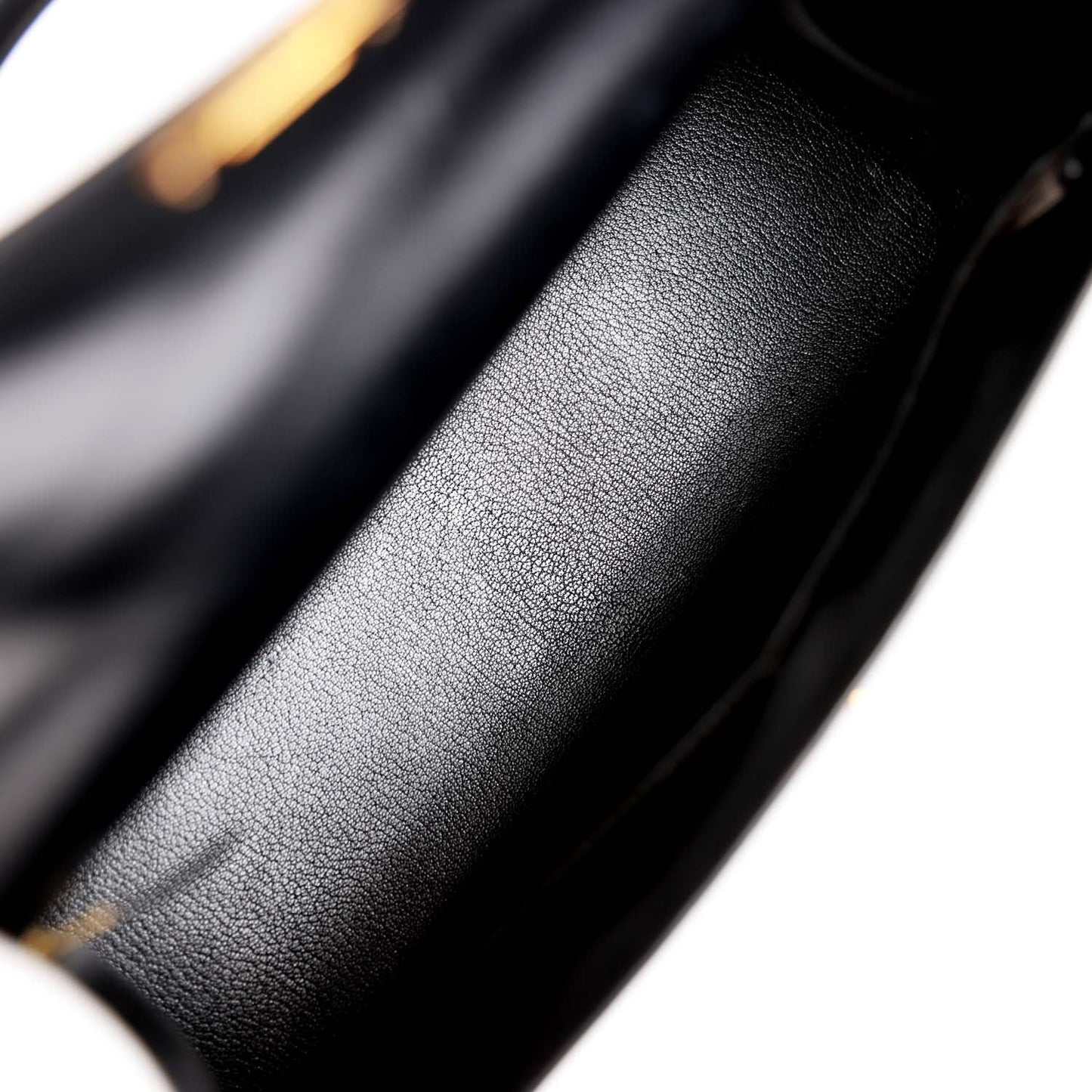 Hermes Kelly 32 Sellier Black Box Gold Hardware