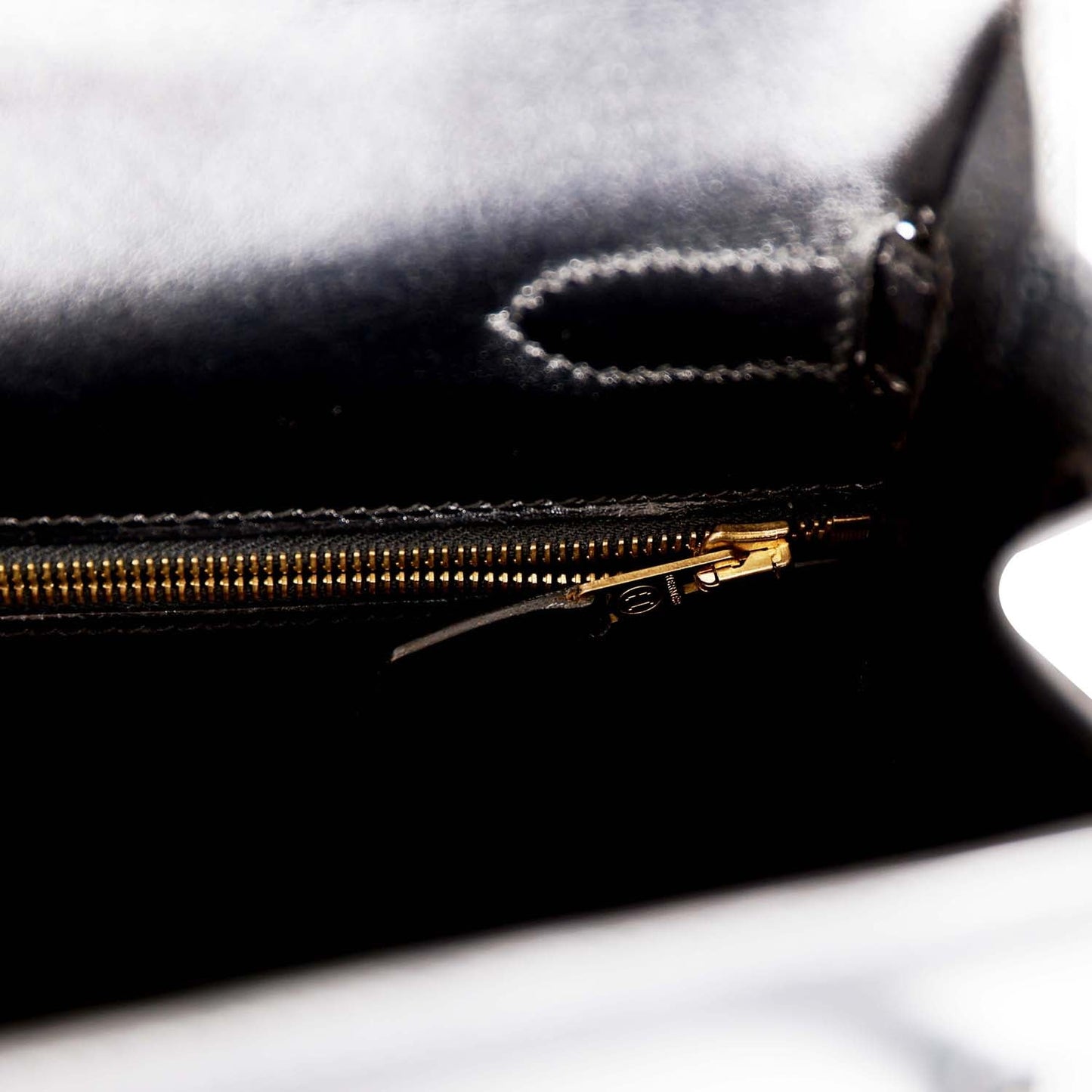 Hermes Kelly 32 Sellier Black Box Gold Hardware