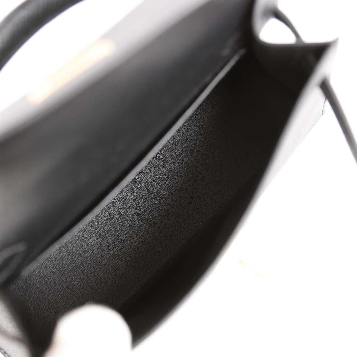 Hermes Kelly 20 Sellier Black Epsom Gold Hardware