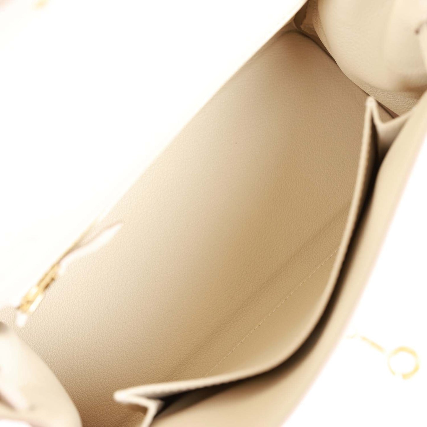 Hermes Kelly 25 Retourne Craie Togo Gold Hardware
