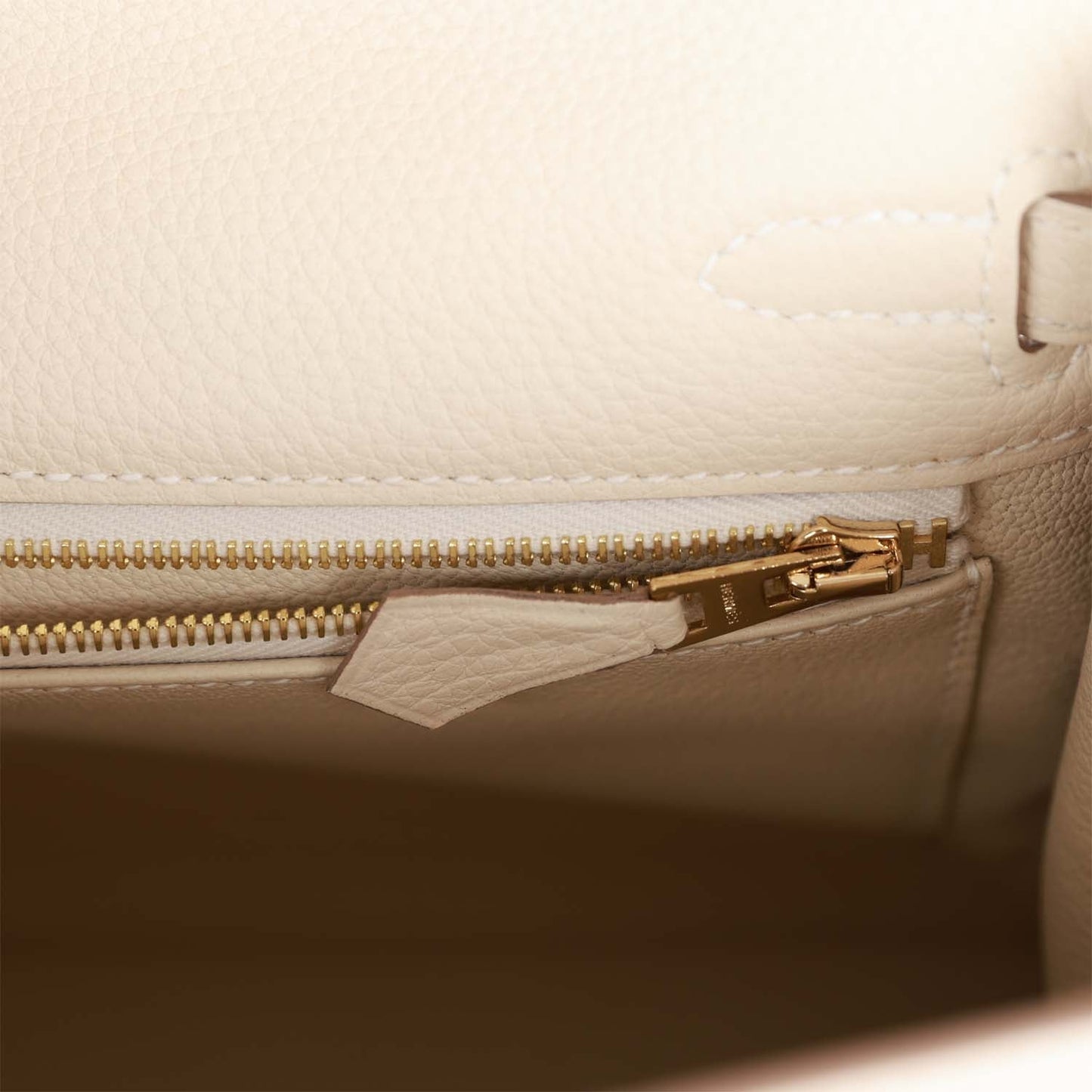 Hermes Kelly 25 Retourne Craie Togo Gold Hardware