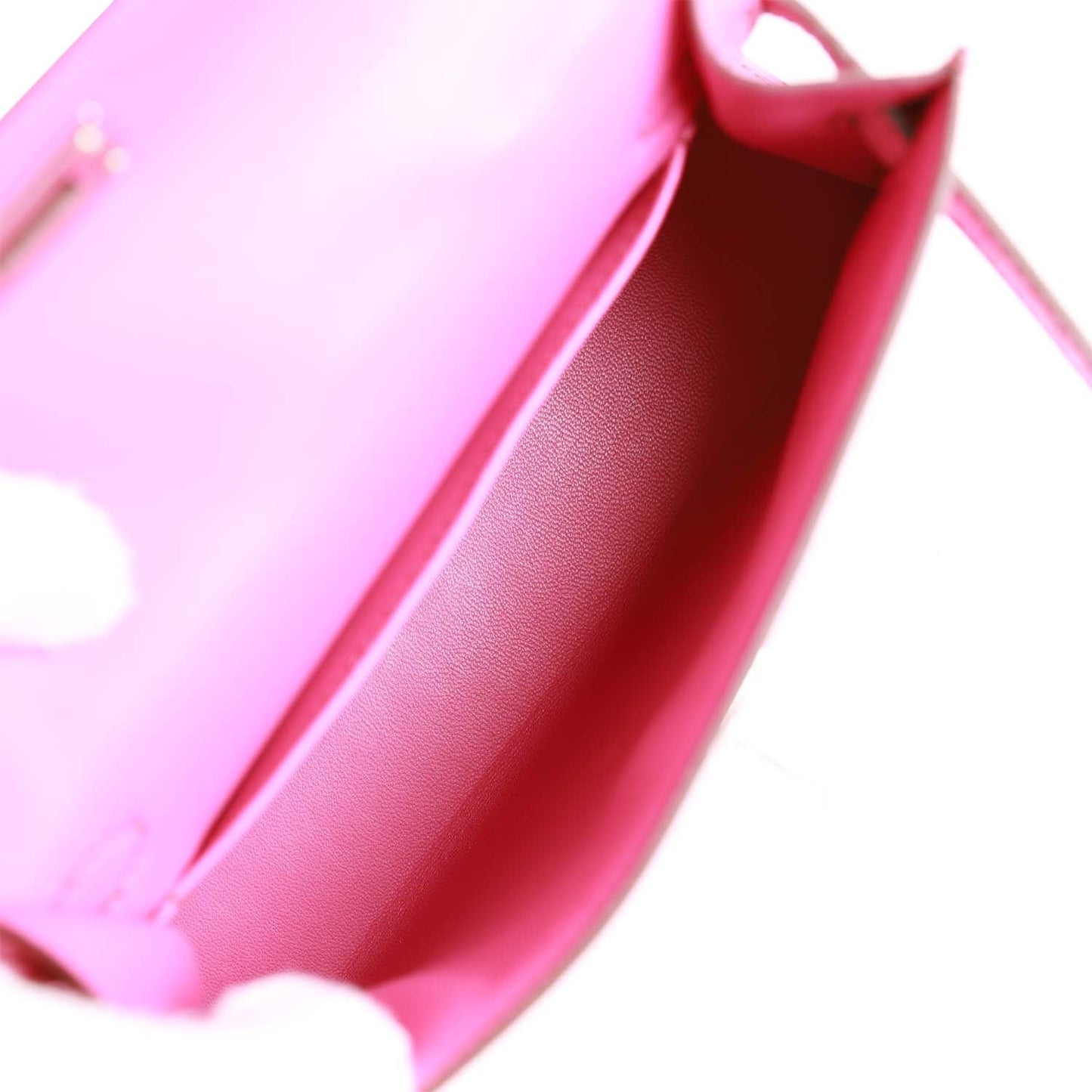 Hermes Kelly 20 Sellier Fuchsia Ostrich Palladium Hardware
