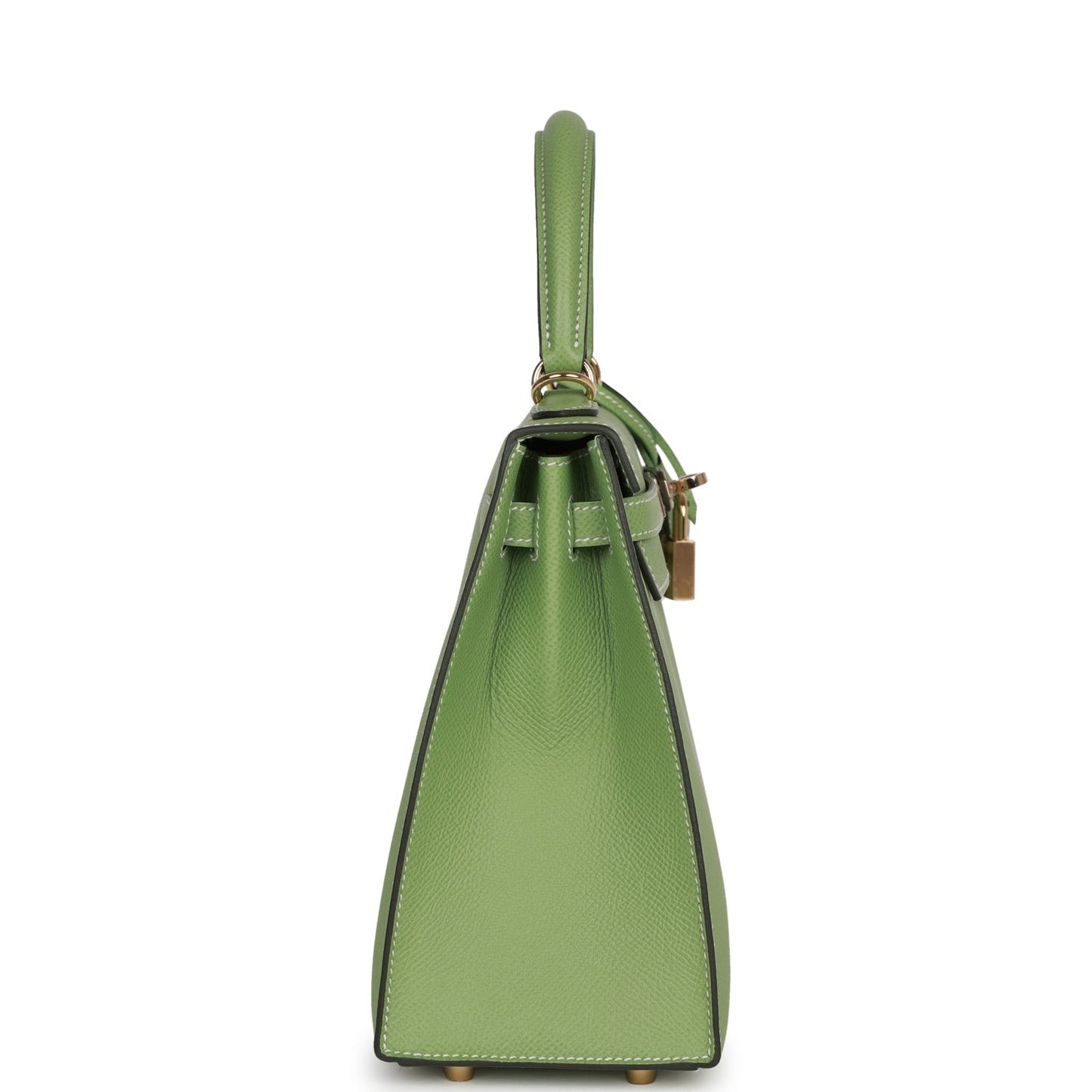 Hermes Special Order (HSS) Kelly 25 Sellier Vert Criquet Epsom Permabrass Hardware