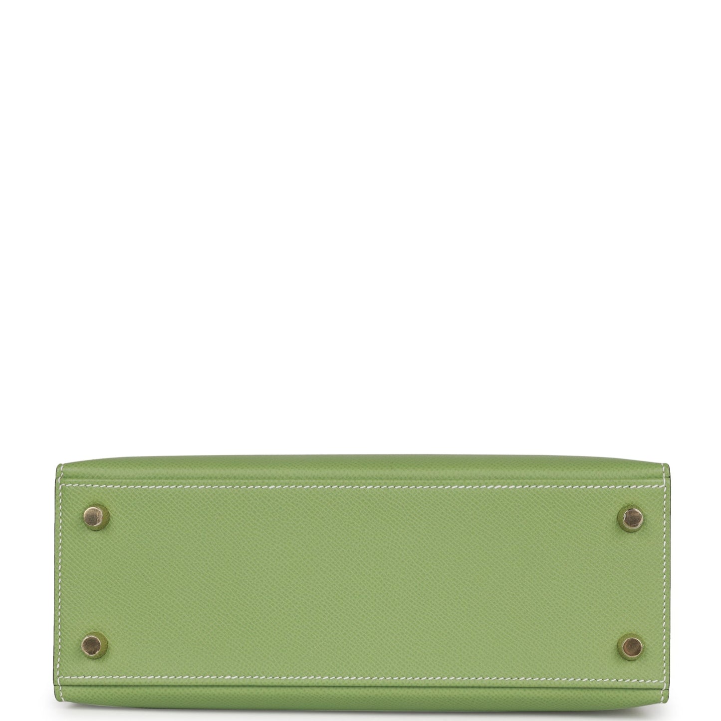 Hermes Special Order (HSS) Kelly 25 Sellier Vert Criquet Epsom Permabrass Hardware