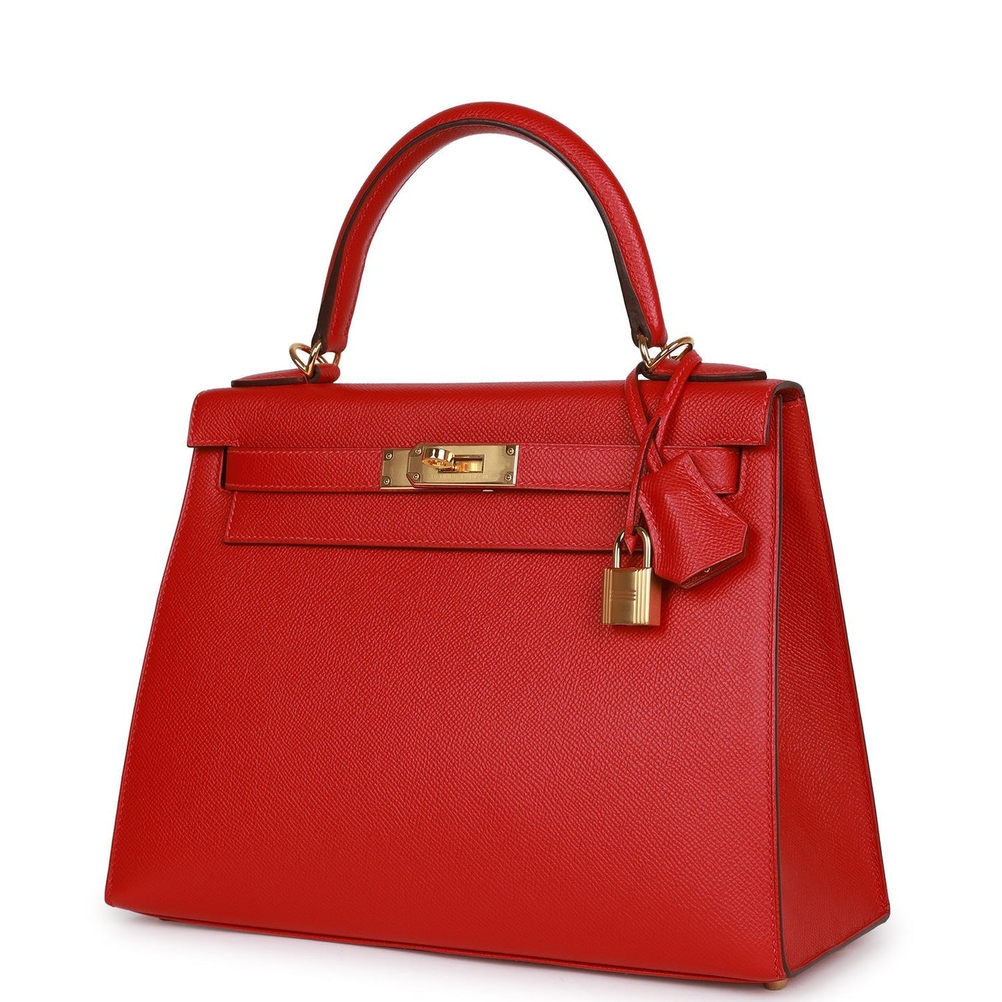 Hermes Kelly 28 Sellier Rouge Casaque Epsom Gold Hardware