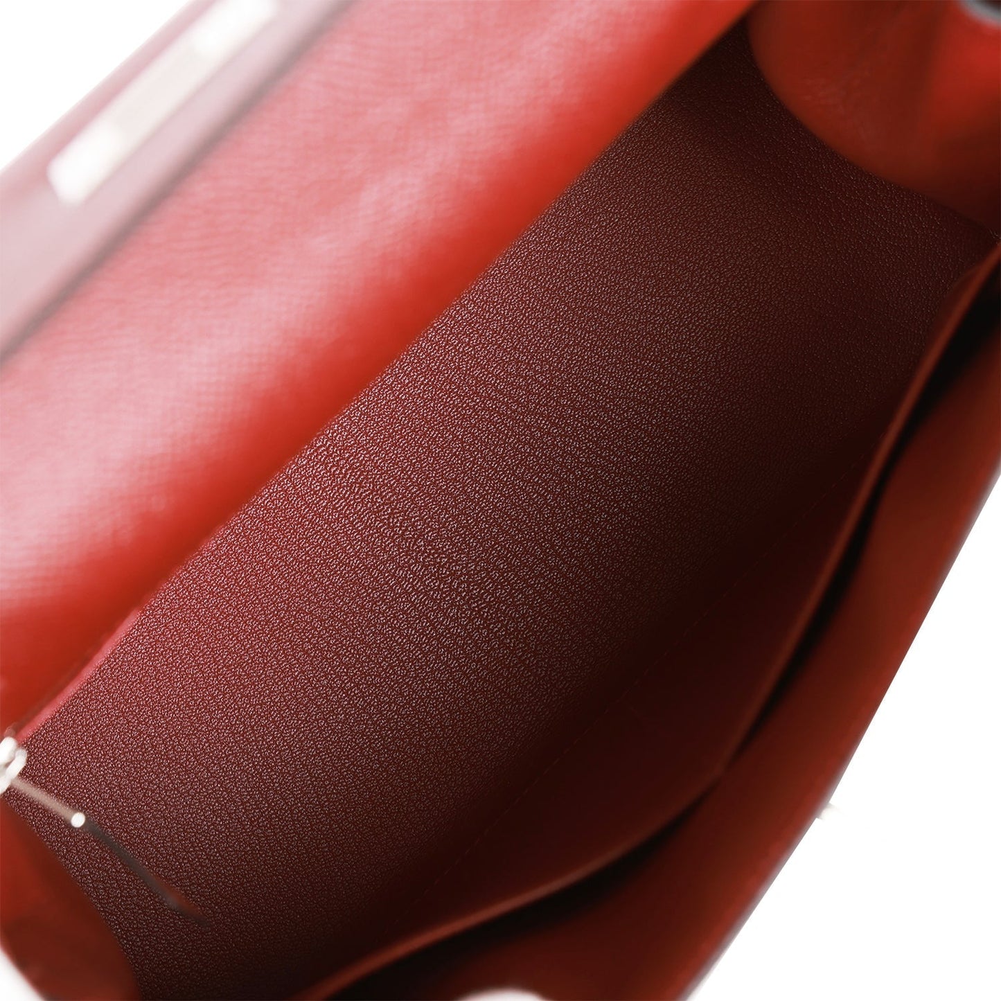 Hermes Kelly 28 Sellier Rouge H Epsom Palladium Hardware