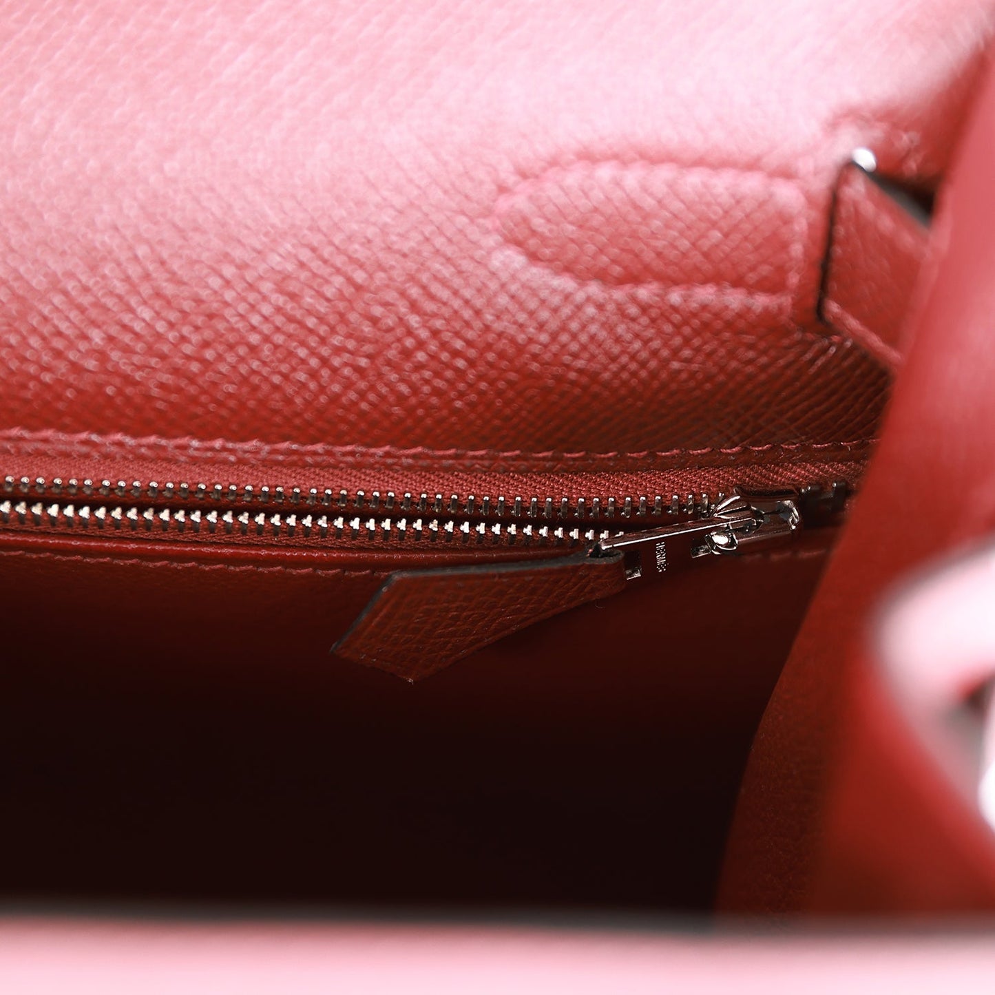 Hermes Kelly 28 Sellier Rouge H Epsom Palladium Hardware