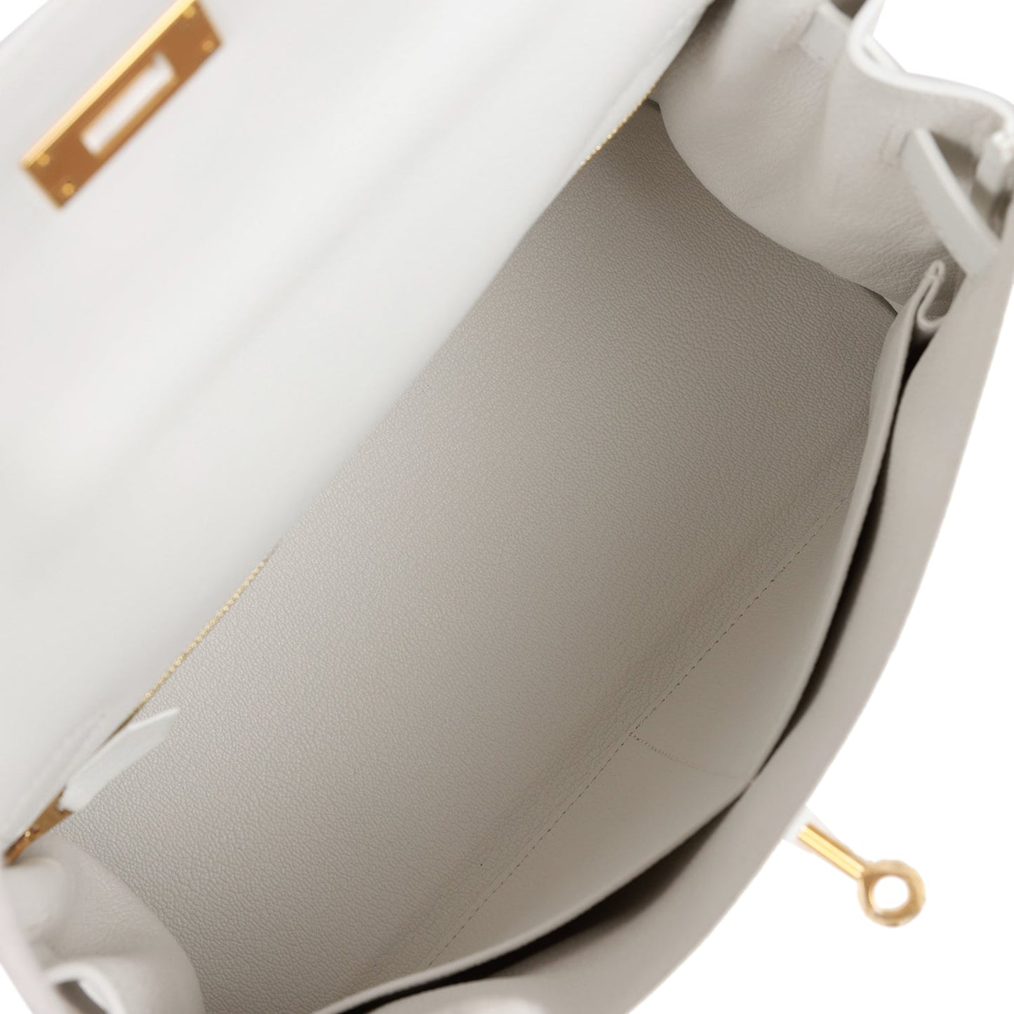 Hermes Kelly 28 Retourne New White Evercolor Gold Hardware