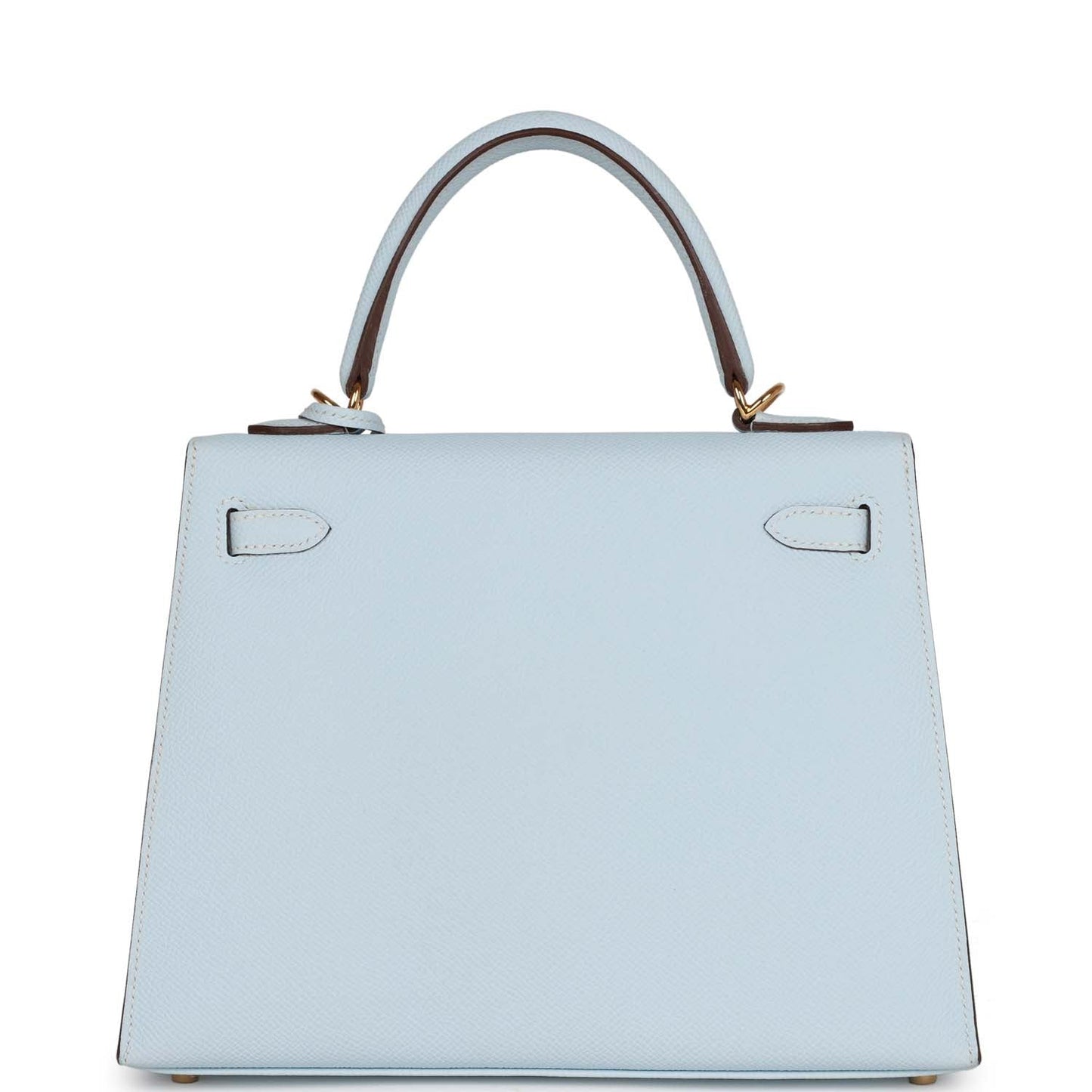 Hermes Kelly 25 Sellier Bleu Brume Epsom Gold Hardware