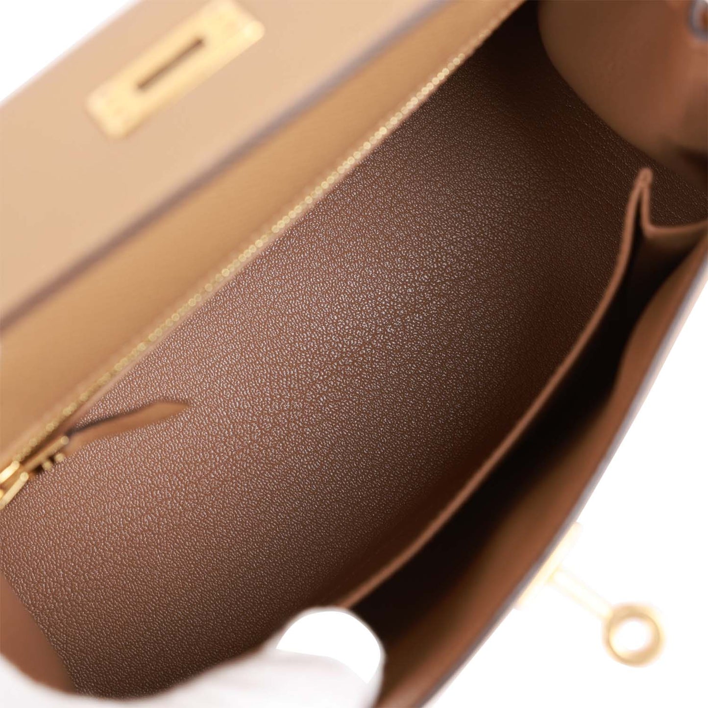 Hermes Kelly 25 Sellier Chai Epsom Gold Hardware