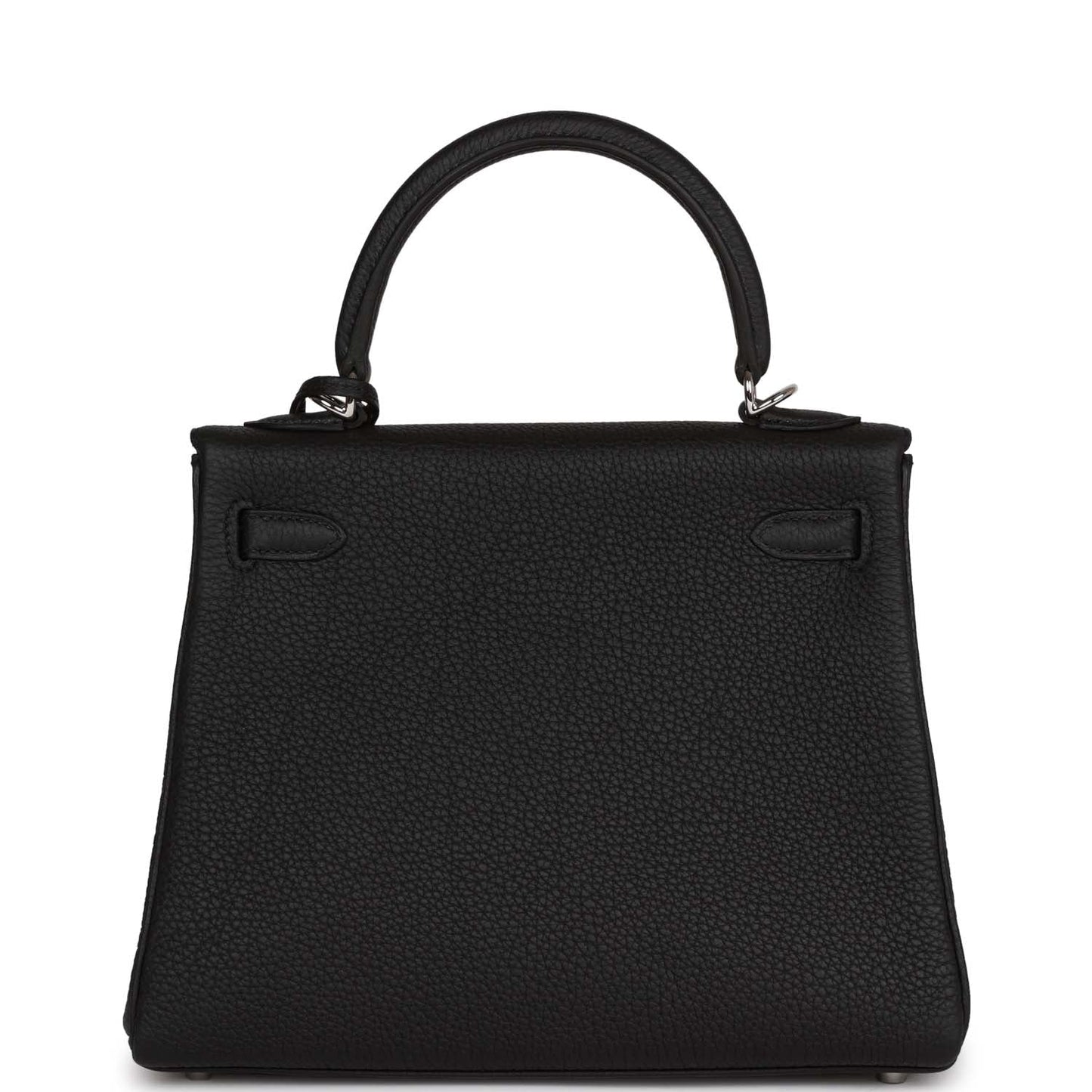 Hermes Kelly 25 Retourne Black Togo Palladium Hardware