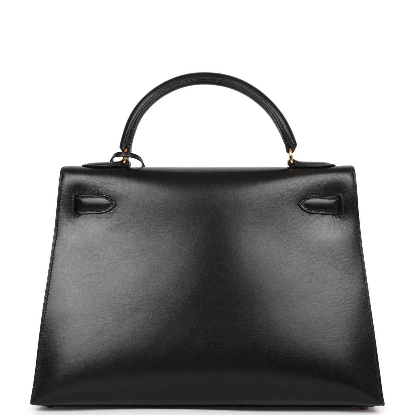 Hermes Kelly 32 Sellier Black Box Gold Hardware
