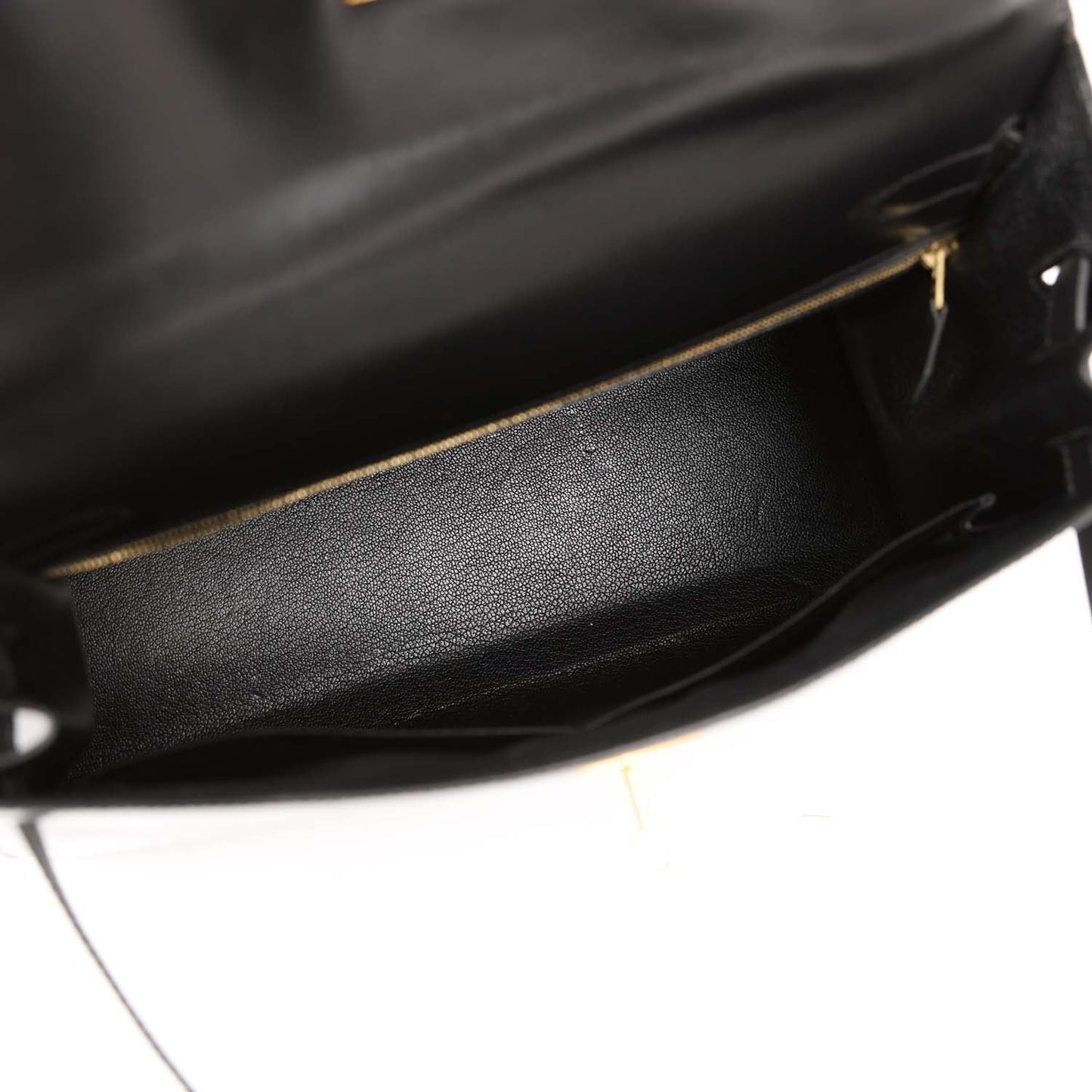 Hermes Kelly 32 Sellier Black Box Gold Hardware