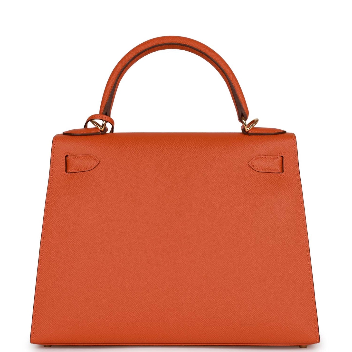 Hermes Kelly 28 Sellier Orange Epsom Gold Hardware
