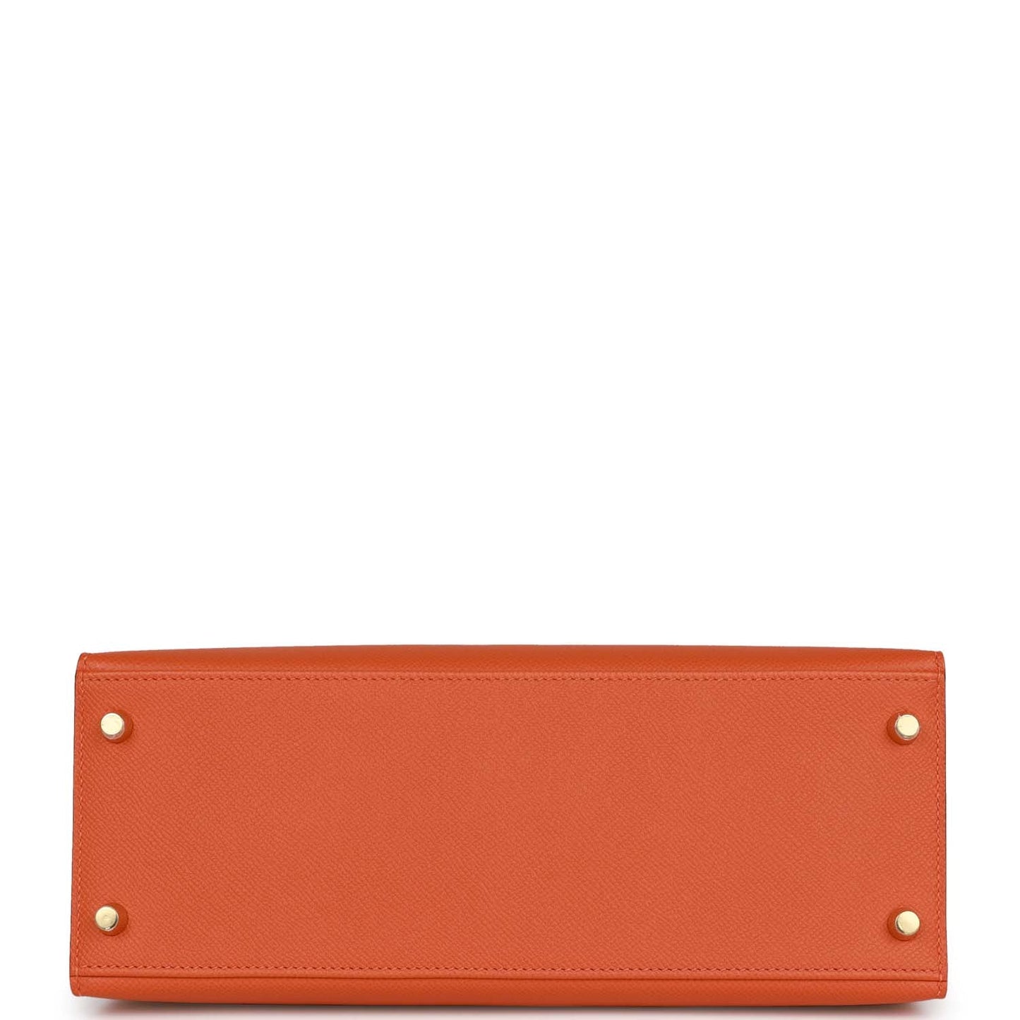 Hermes Kelly 28 Sellier Orange Epsom Gold Hardware