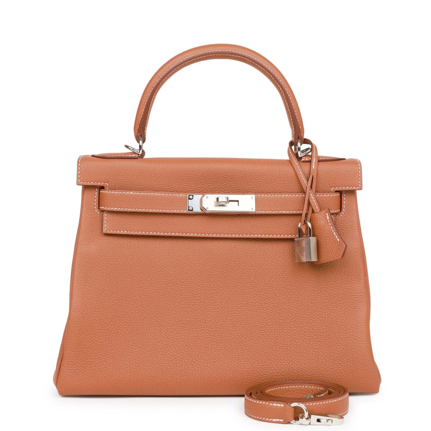 Hermes Kelly 28 Sellier Gold Togo Palladium Hardware
