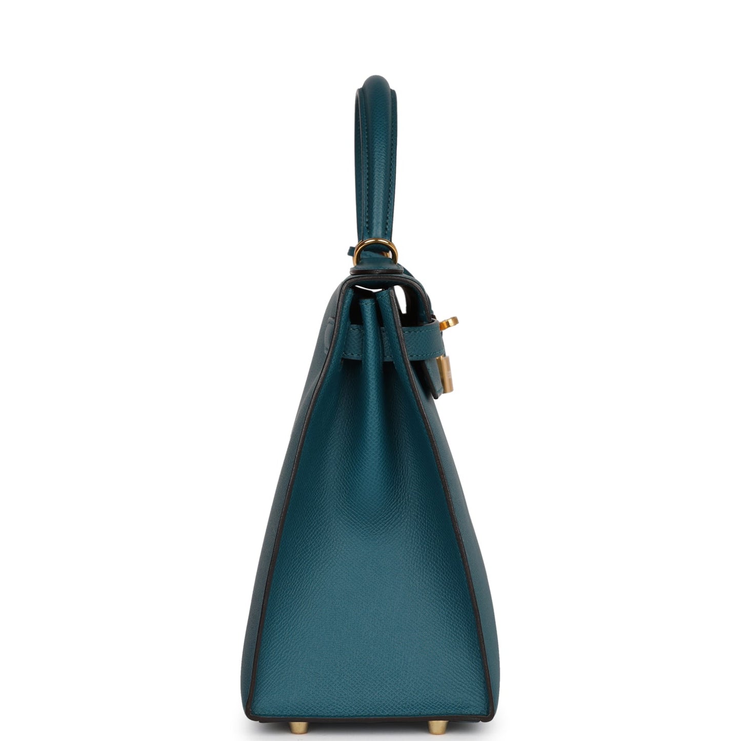 Hermes Kelly 28 Sellier Vert Bosphore Epsom Gold Hardware
