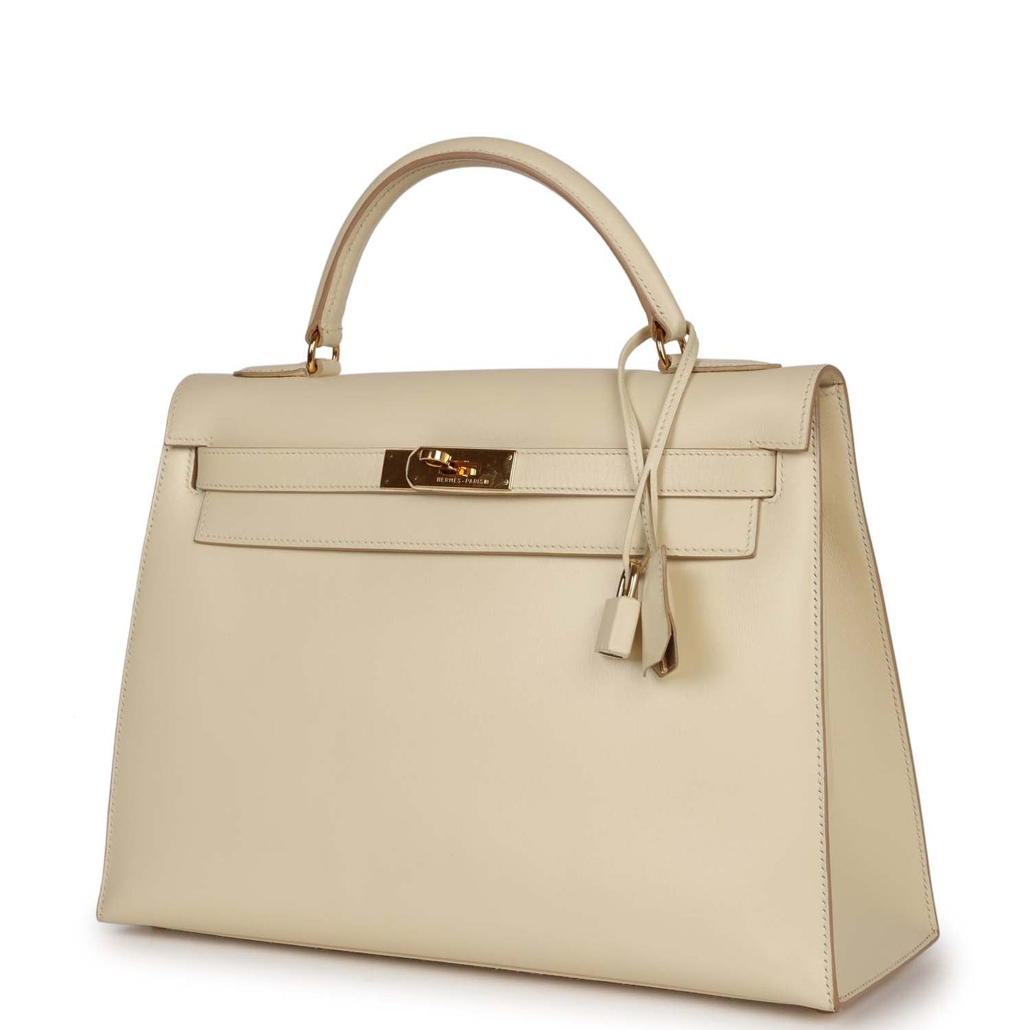 Hermes Kelly 32 Sellier Parchemin Box Gold Hardware