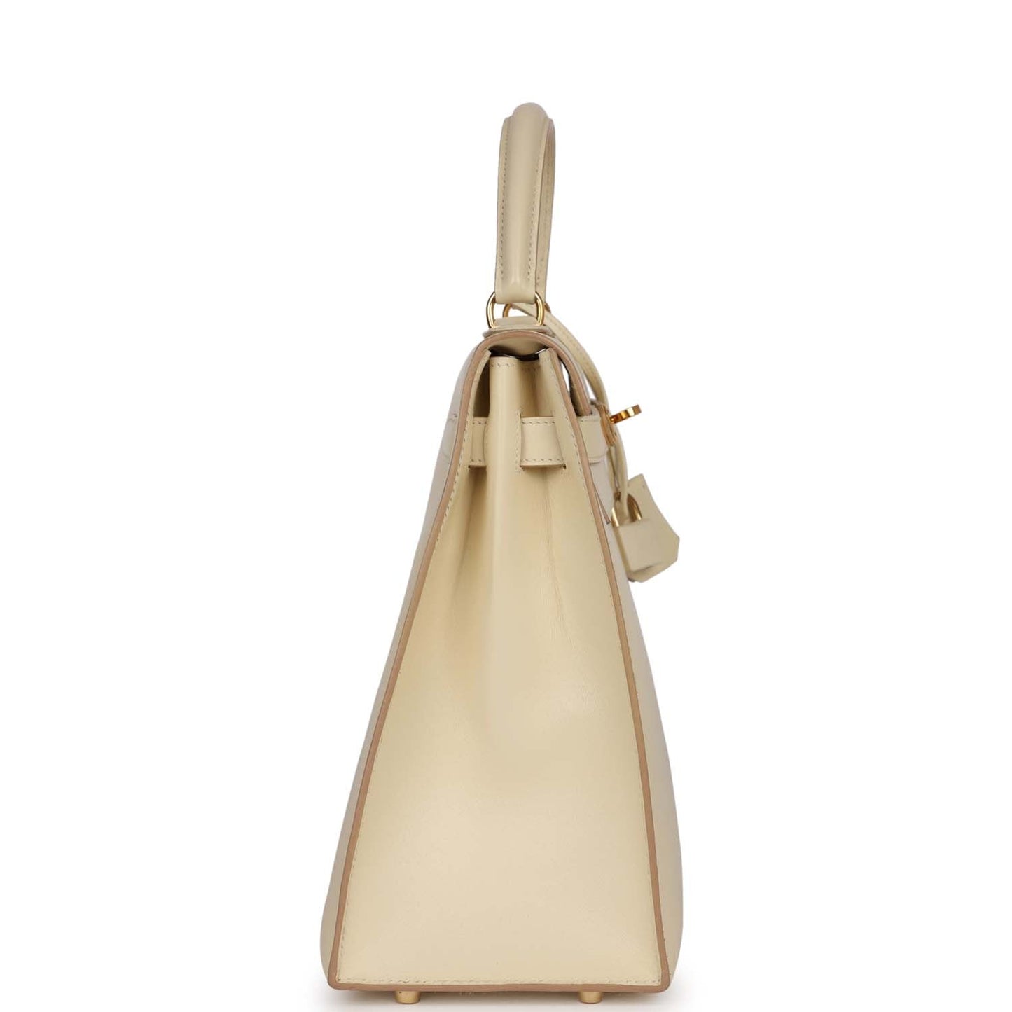 Hermes Kelly 32 Sellier Parchemin Box Gold Hardware
