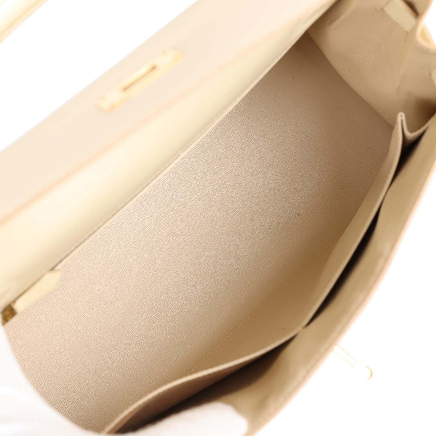 Hermes Kelly 32 Sellier Parchemin Box Gold Hardware